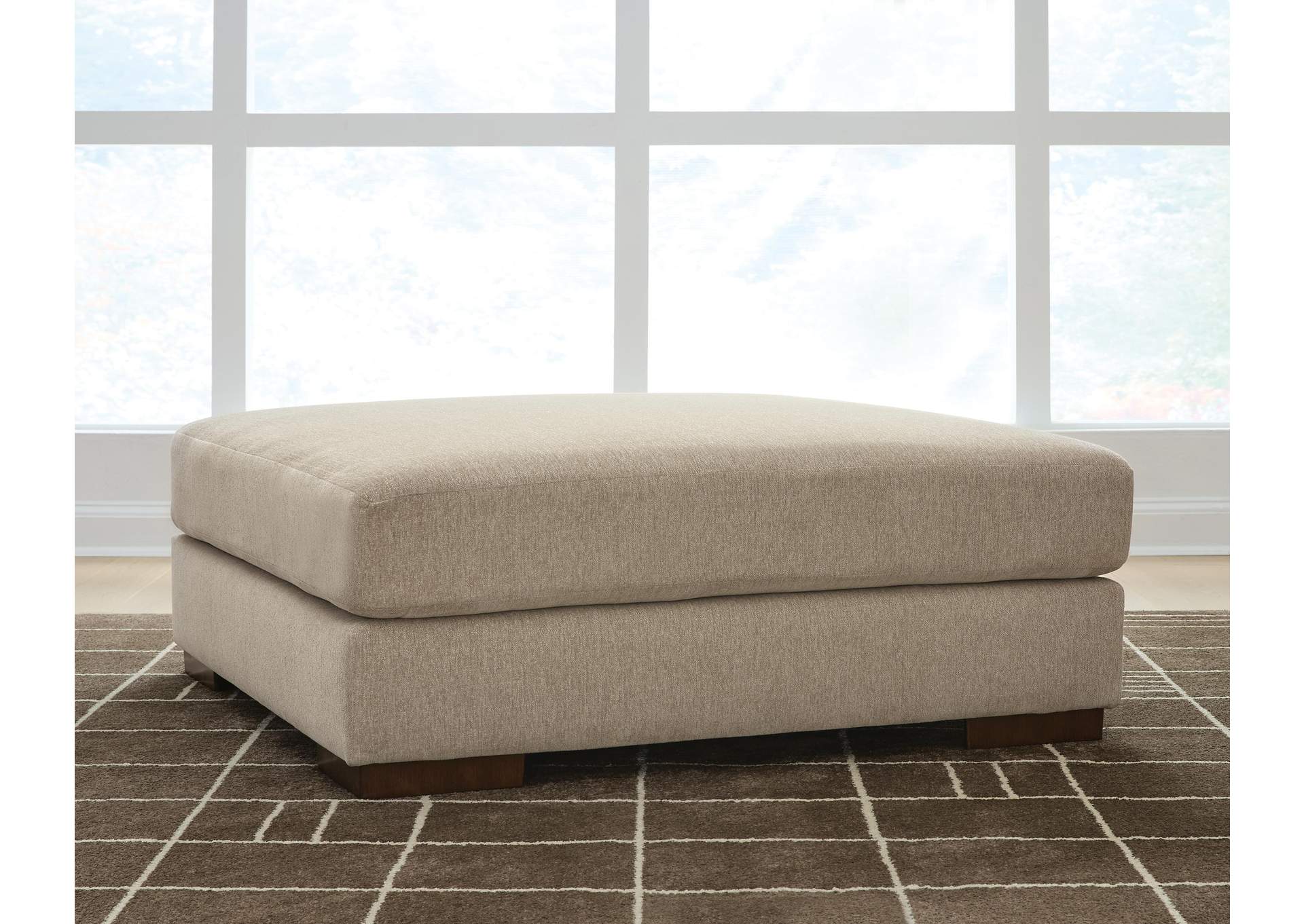 Linenhause Oversized Accent Ottoman image 3