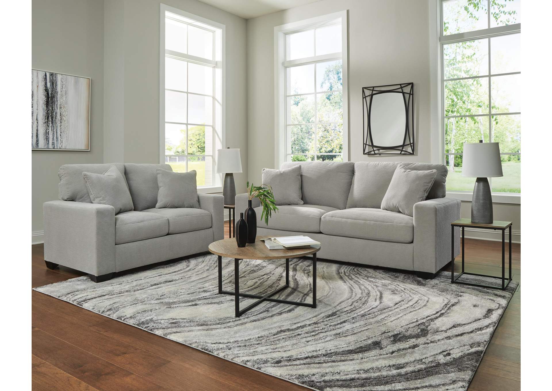 Greenbriar Sofa, Loveseat, Occasional Tables and Lamps image 2