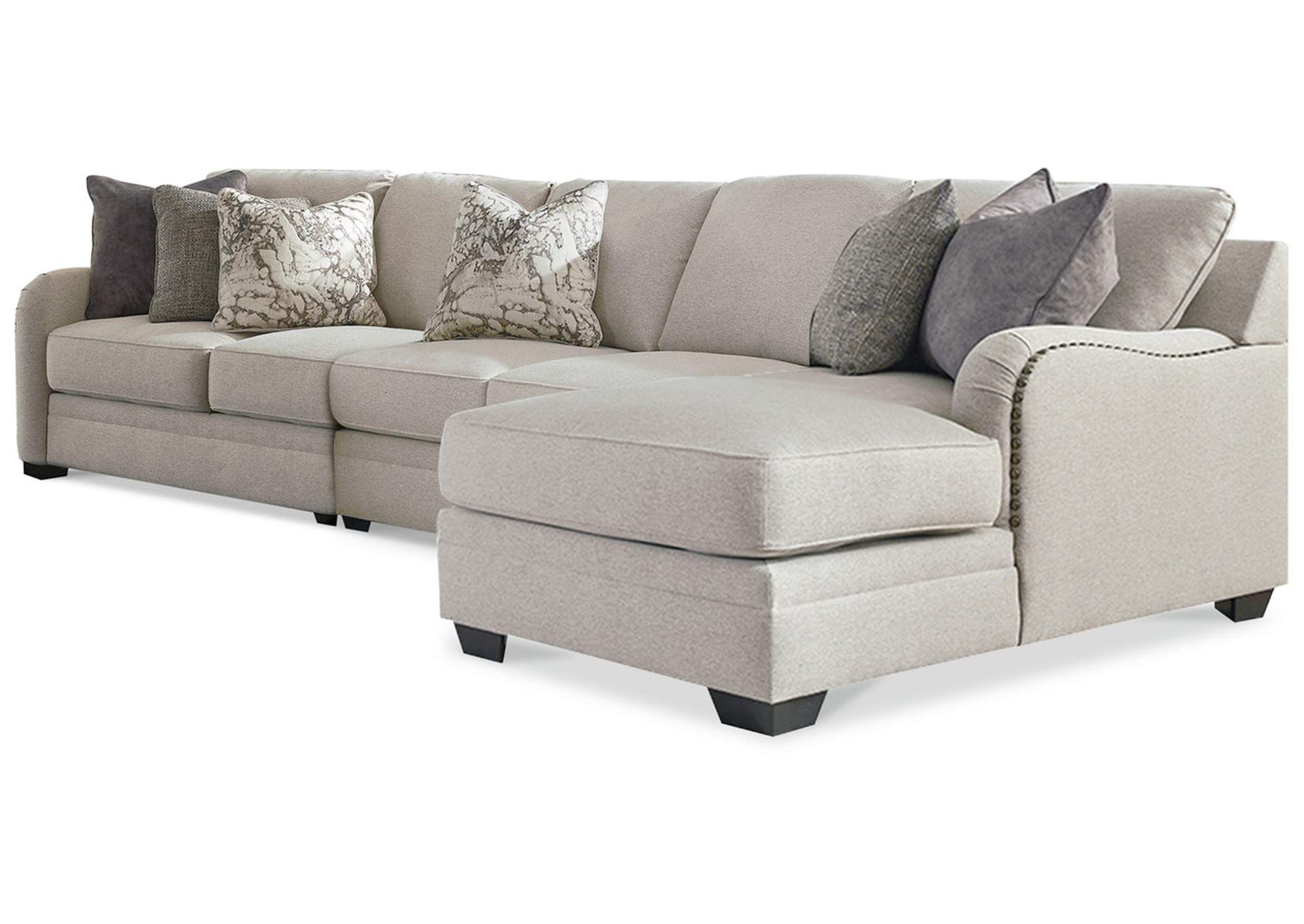 Dellara 5Piece Sectional with Ottoman