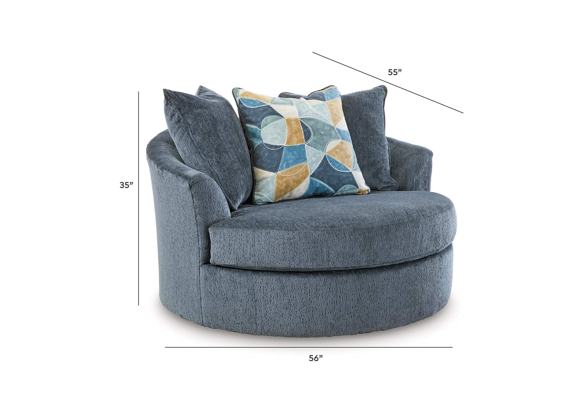 Maxon Place Oversized Swivel Accent Chair image 5