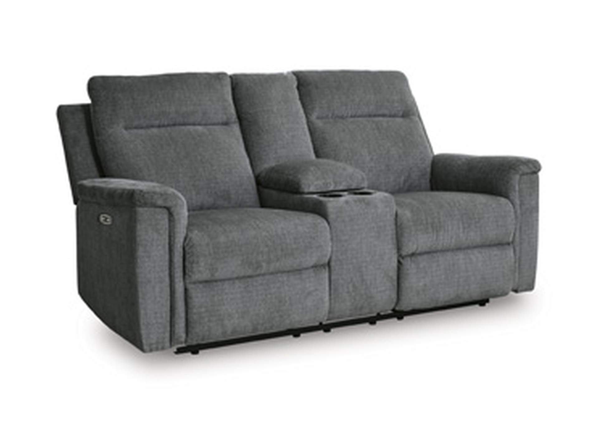 Barnsana Power Reclining Loveseat with Console image 11