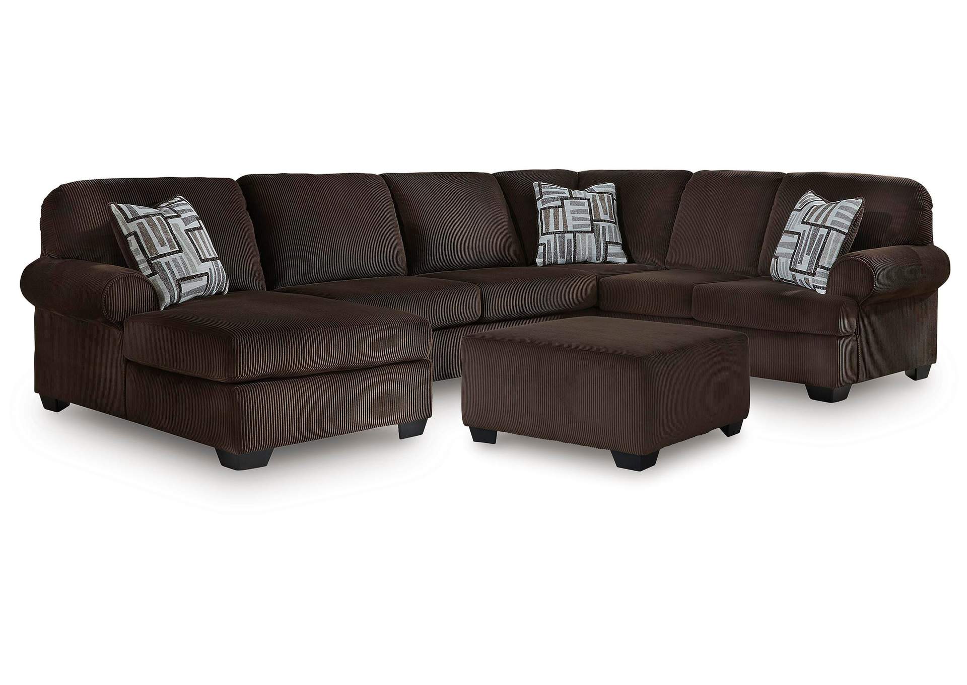 Kimlee 3-Piece Sectional and Ottoman image 1