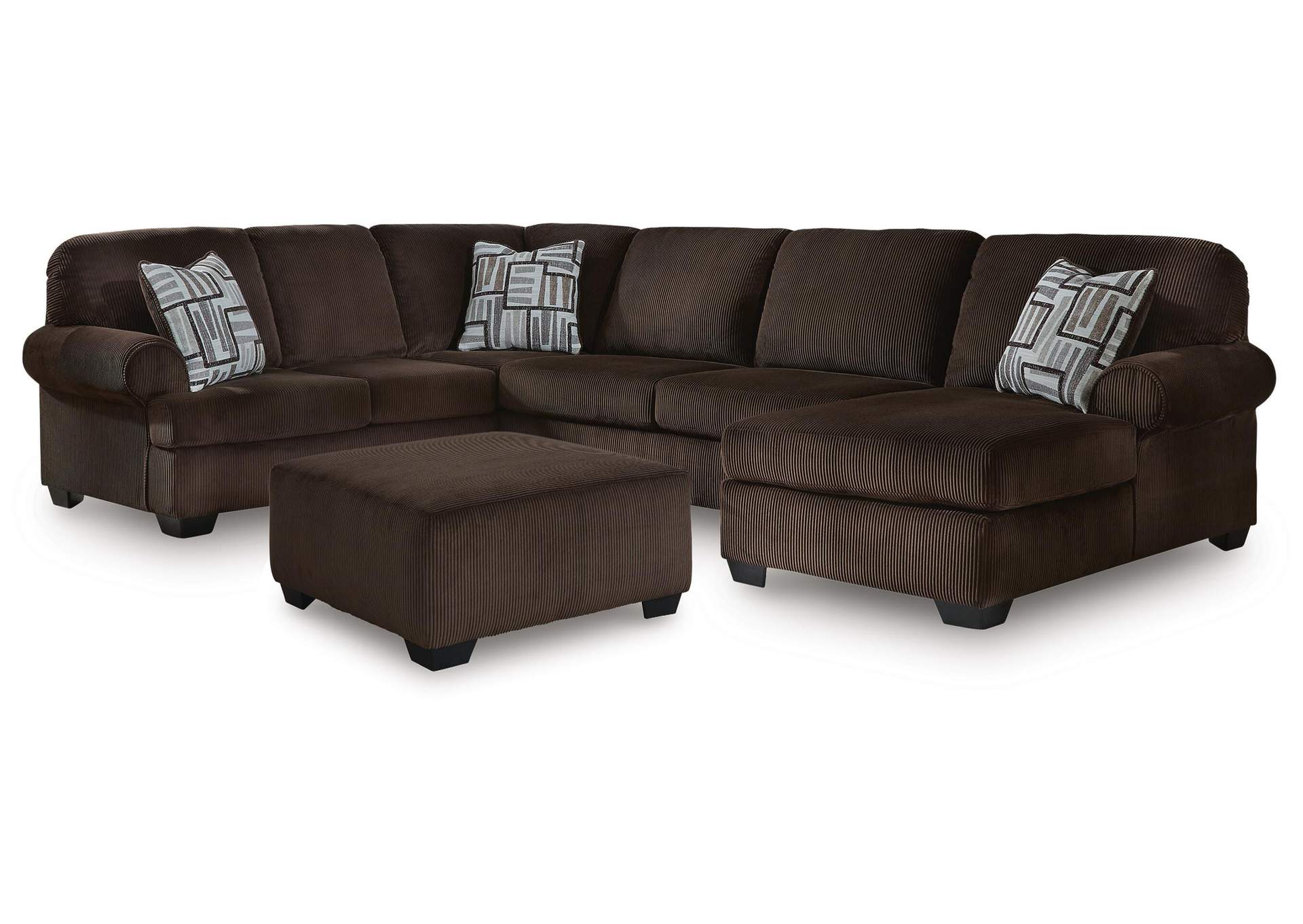 Kimlee 3-Piece Sectional and Ottoman image 1
