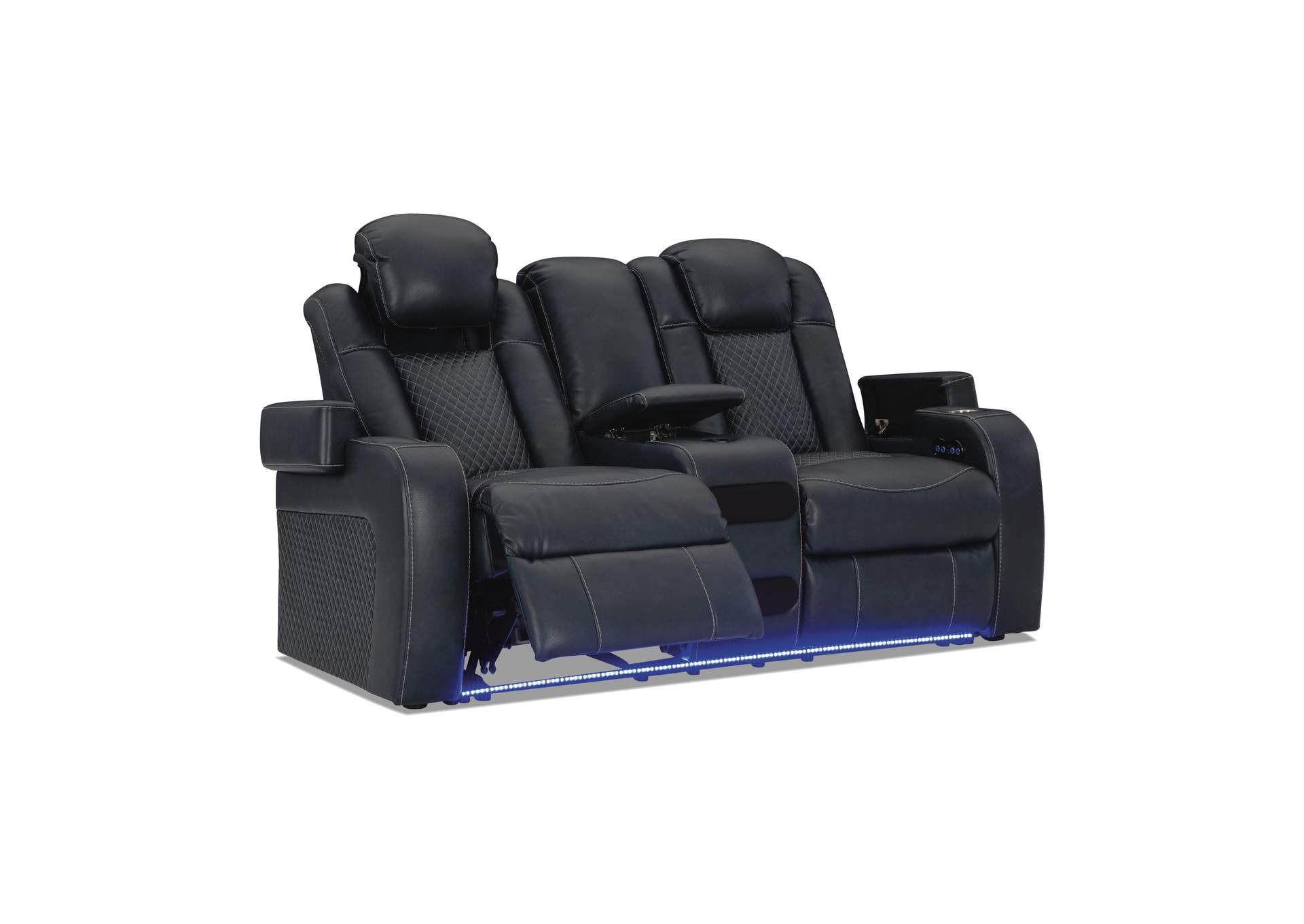 Fyne-Dyme Power Reclining Loveseat with Console image 2