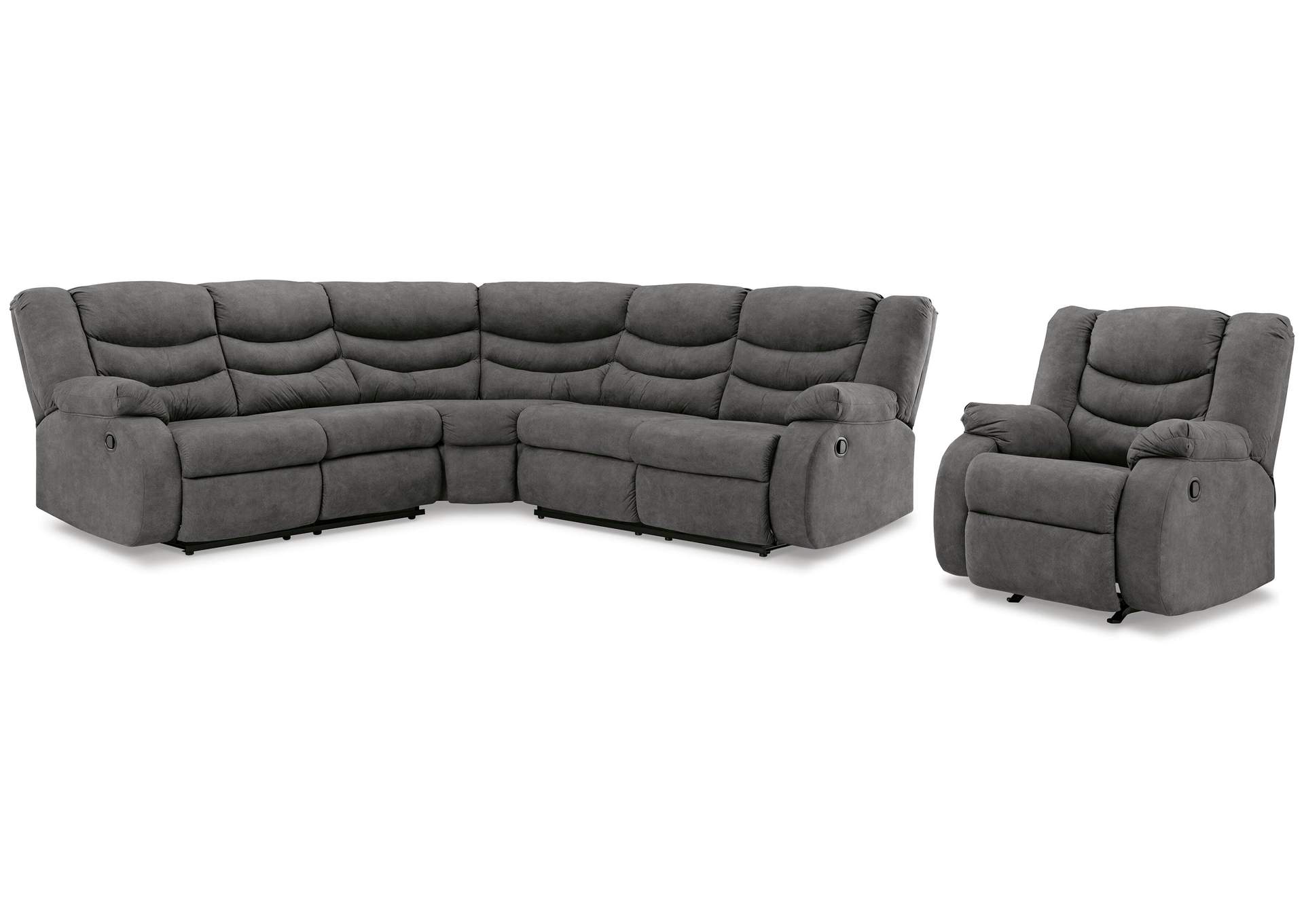Partymate 2-Piece Reclining Sectional main image 0