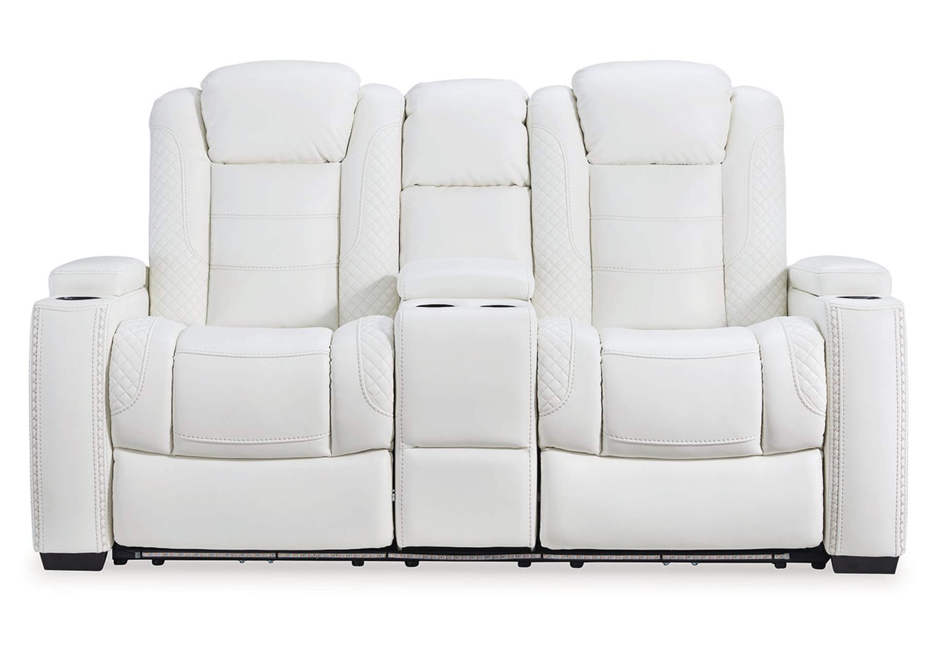 Party Time Power Reclining Loveseat with Console