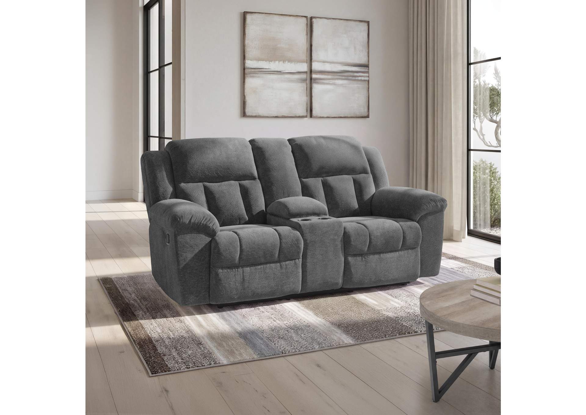 Frohn Reclining Loveseat with Console image 2