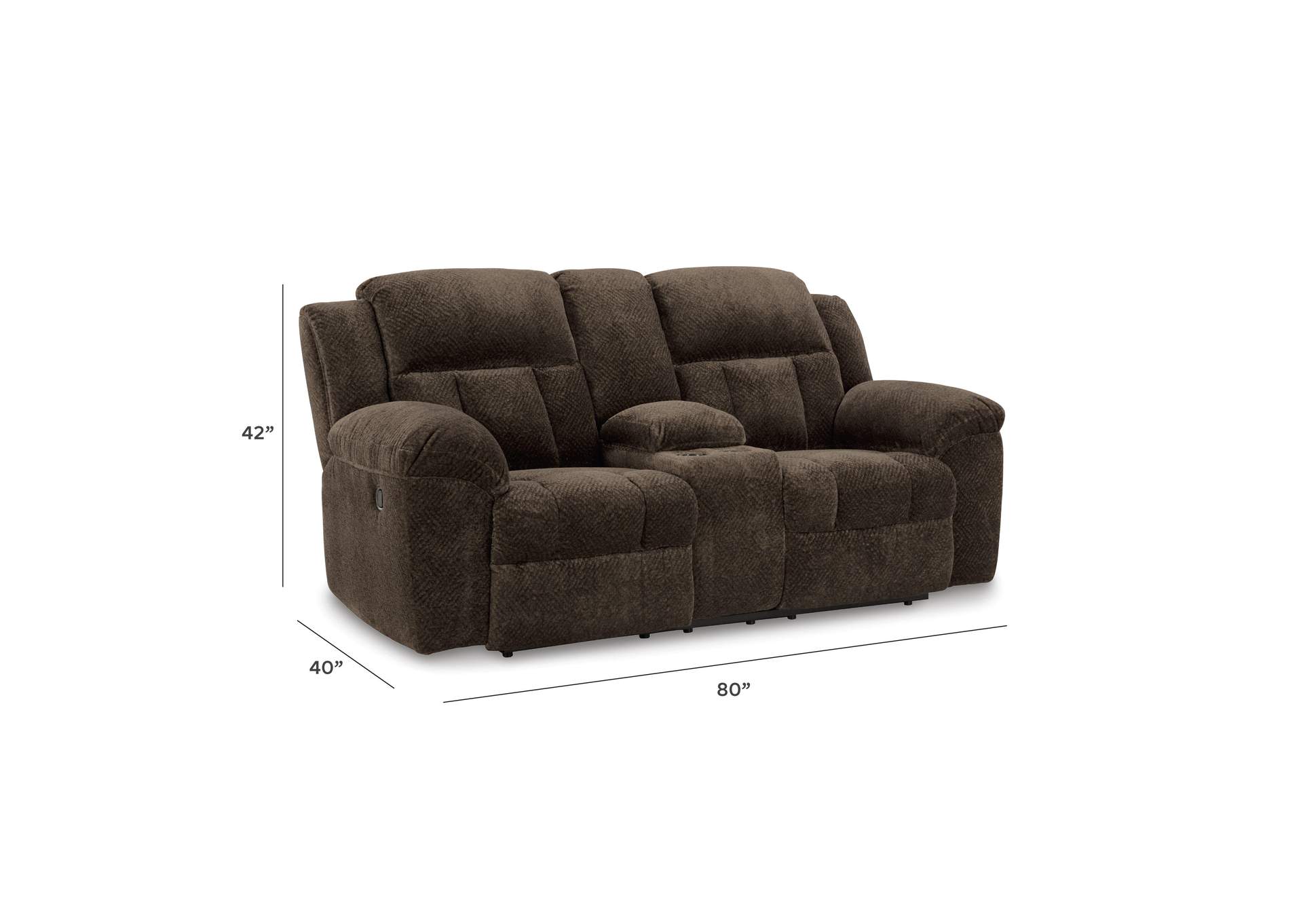 Frohn Reclining Loveseat with Console image 6