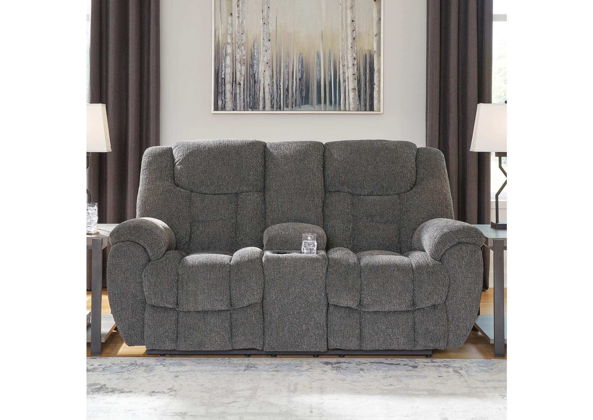Foreside Reclining Loveseat with Console image 3