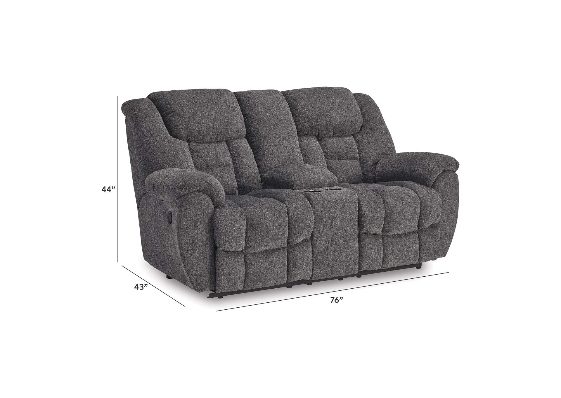 Foreside Reclining Loveseat with Console image 11