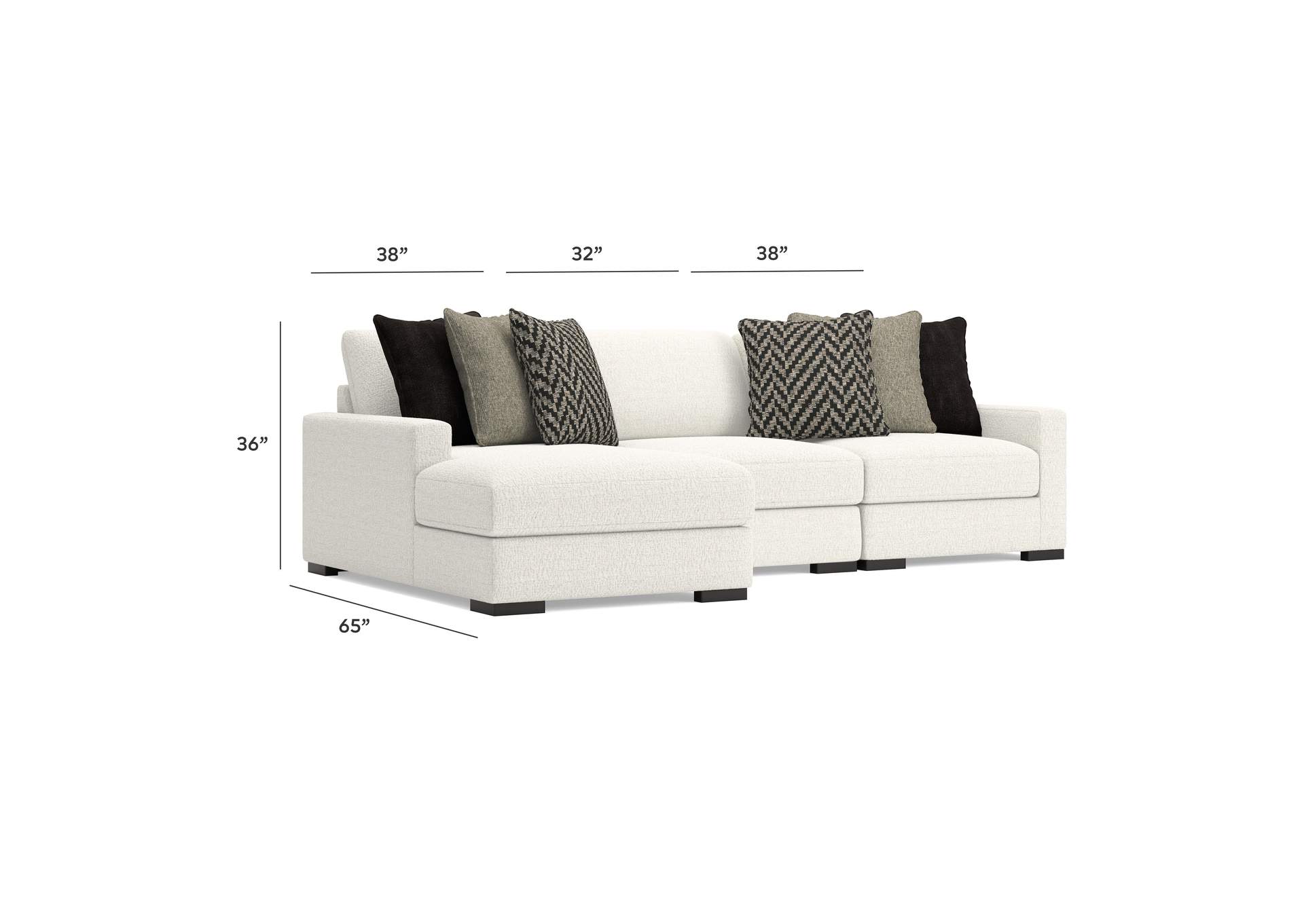 Elissa Court 3-Piece Sectional Sofa with Chaise image 12