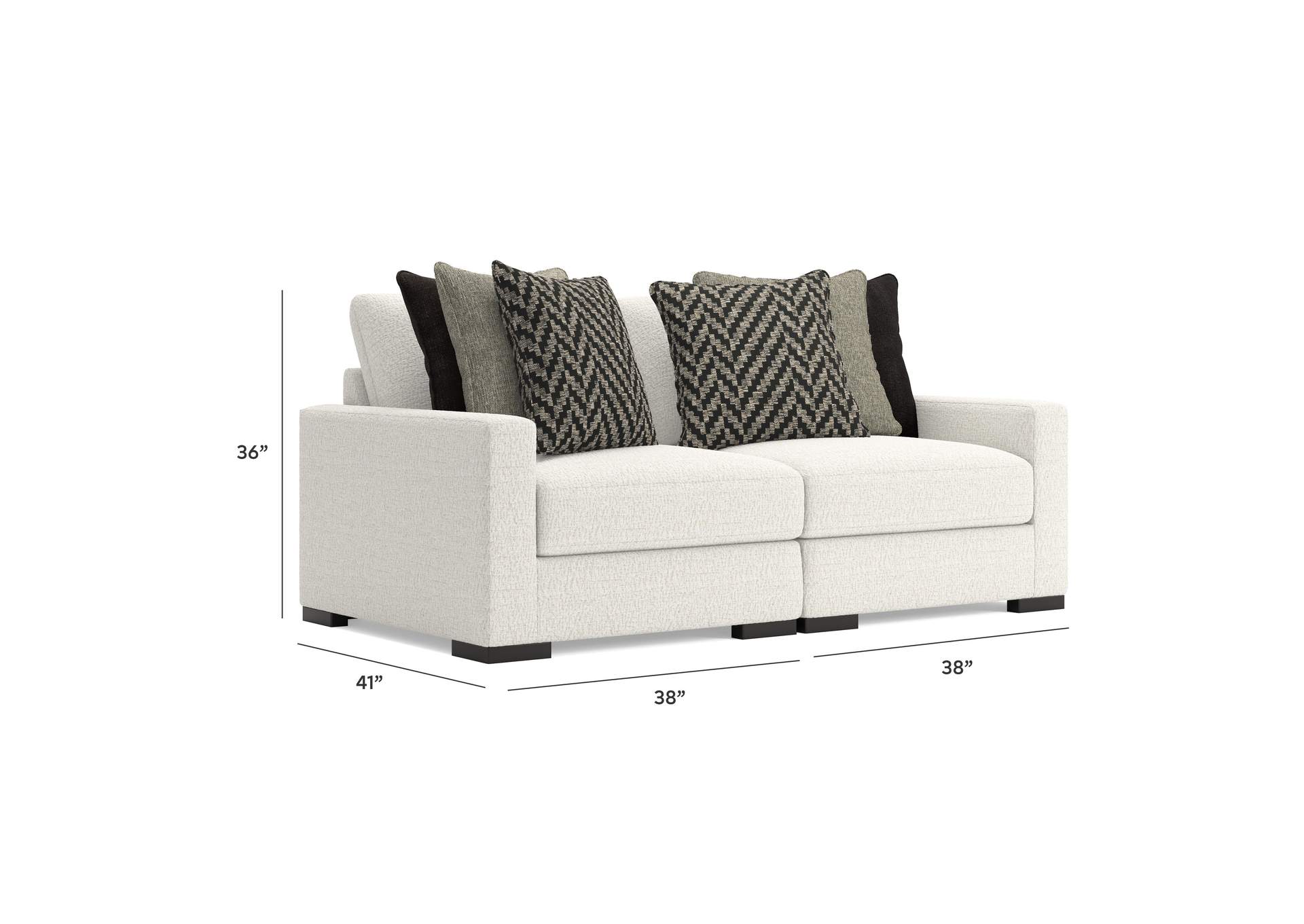 Elissa Court 2-Piece Sectional Loveseat image 4
