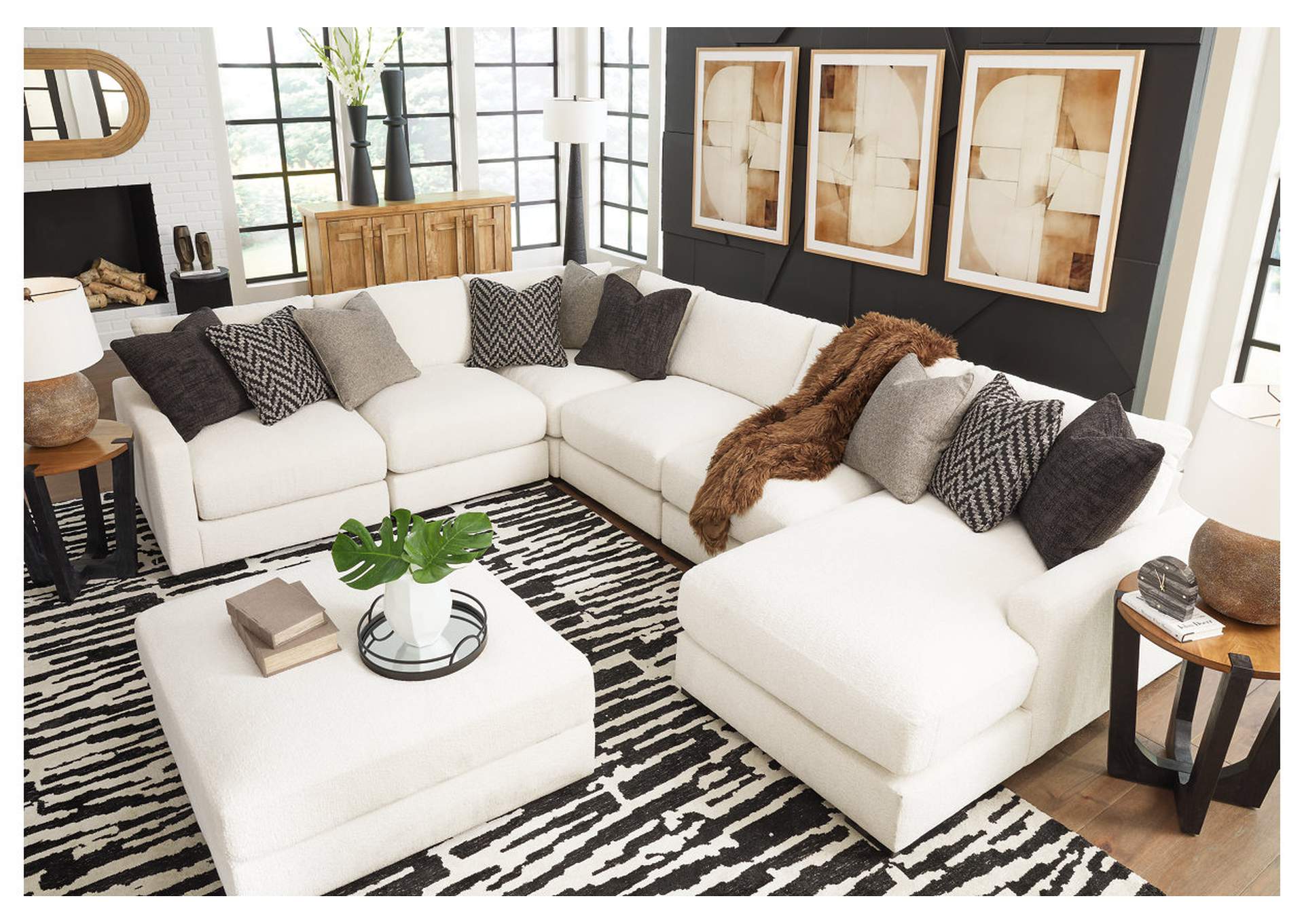 Elissa Court 6-Piece Sectional with Chaise image 10