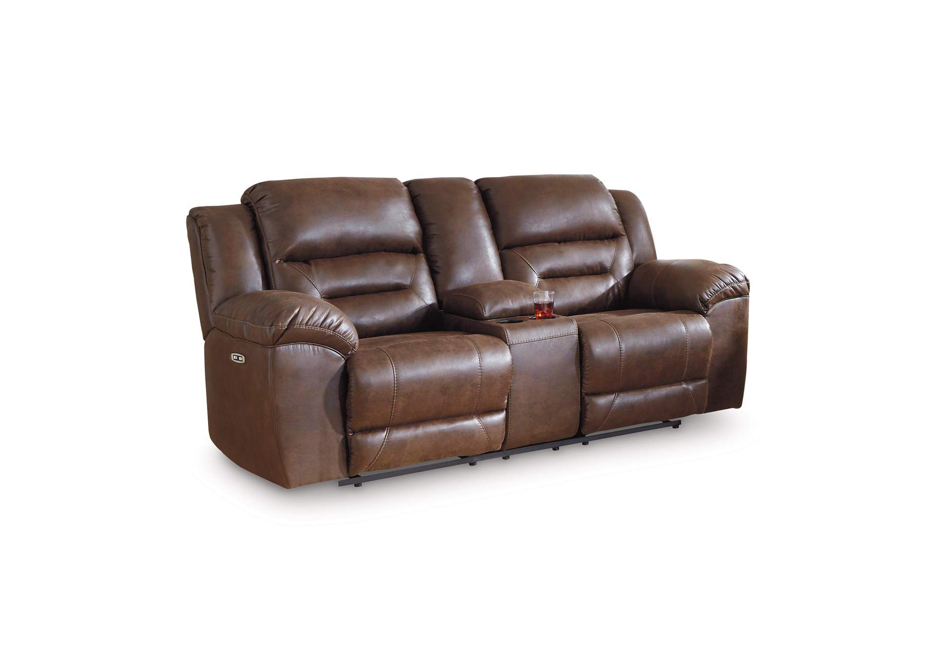 Stoneland Reclining Loveseat with Console image 4