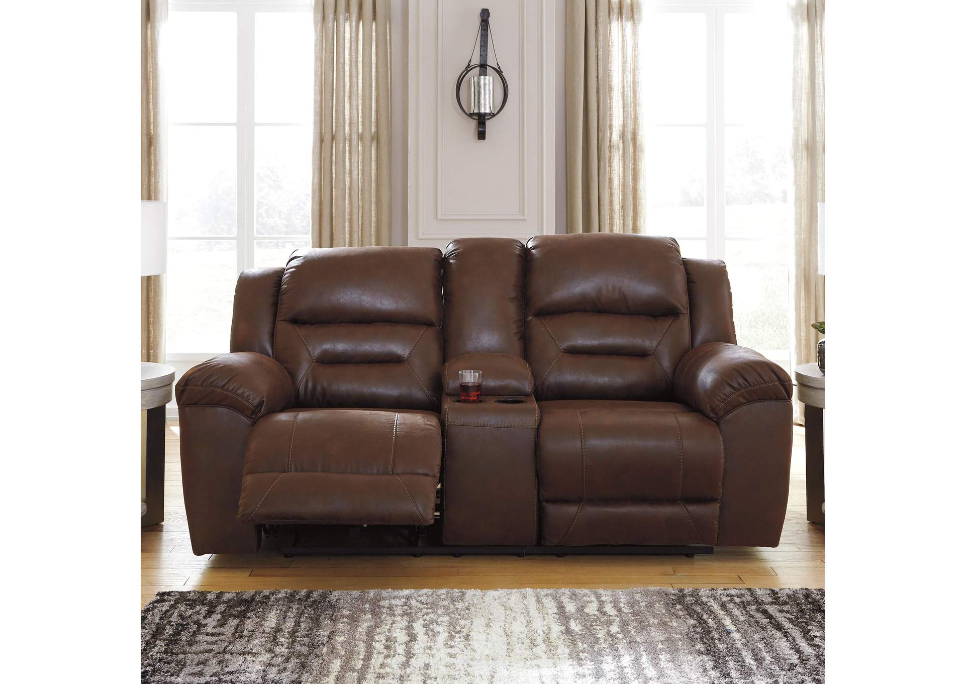 Stoneland Reclining Loveseat with Console image 3