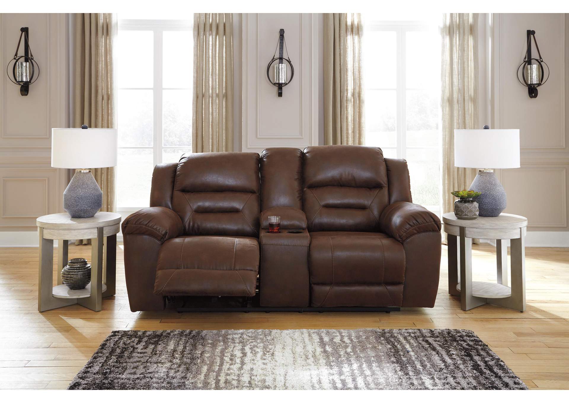 Stoneland Power Reclining Loveseat and 2 Power Recliners image 9