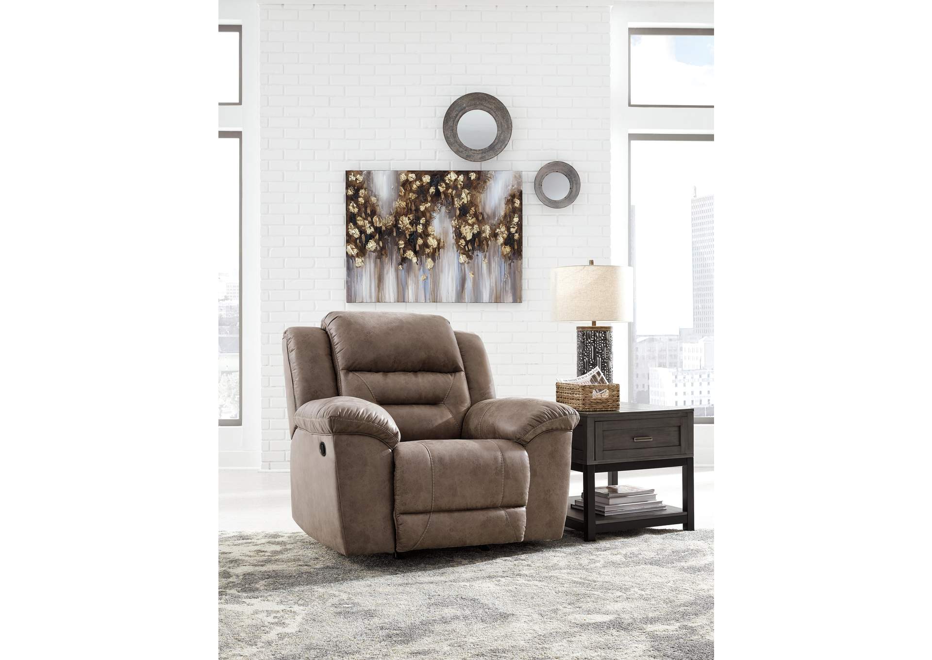 Stoneland Power Reclining Sofa and Manual Recliner image 8