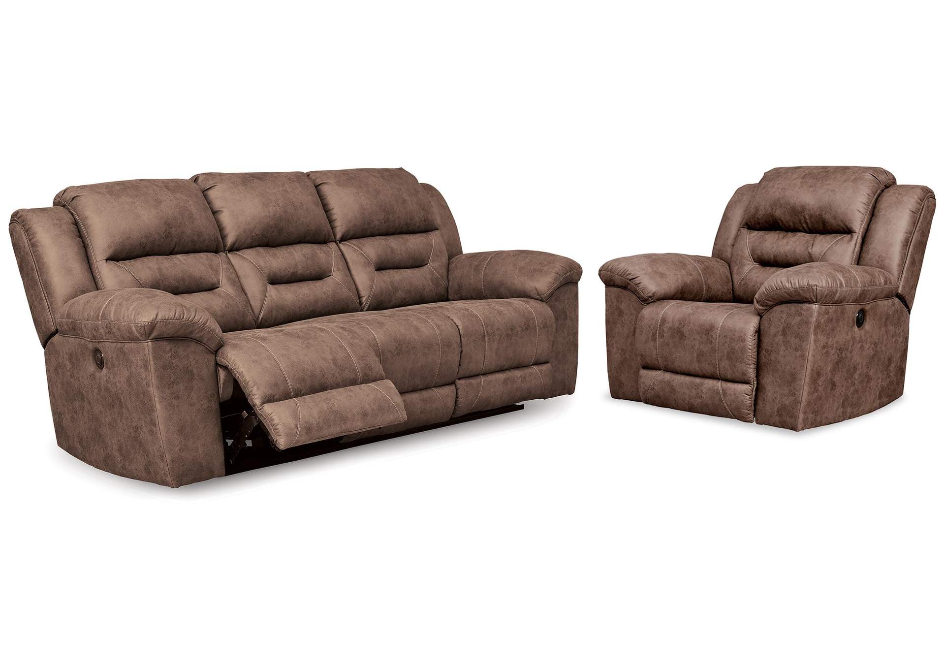 Stoneland Power Reclining Sofa and Power Recliner image 1