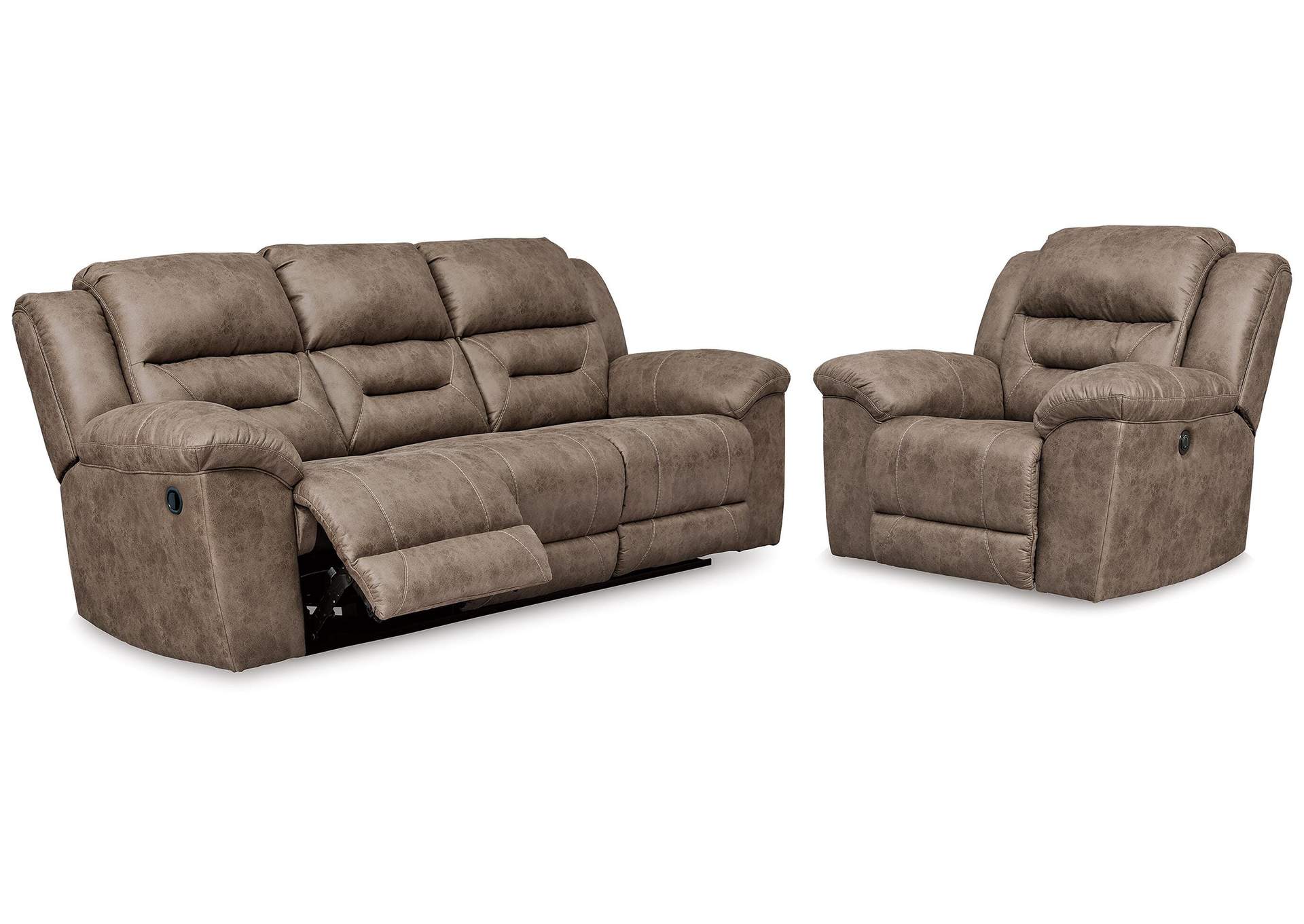 Stoneland Reclining Sofa and Power Recliner image 1