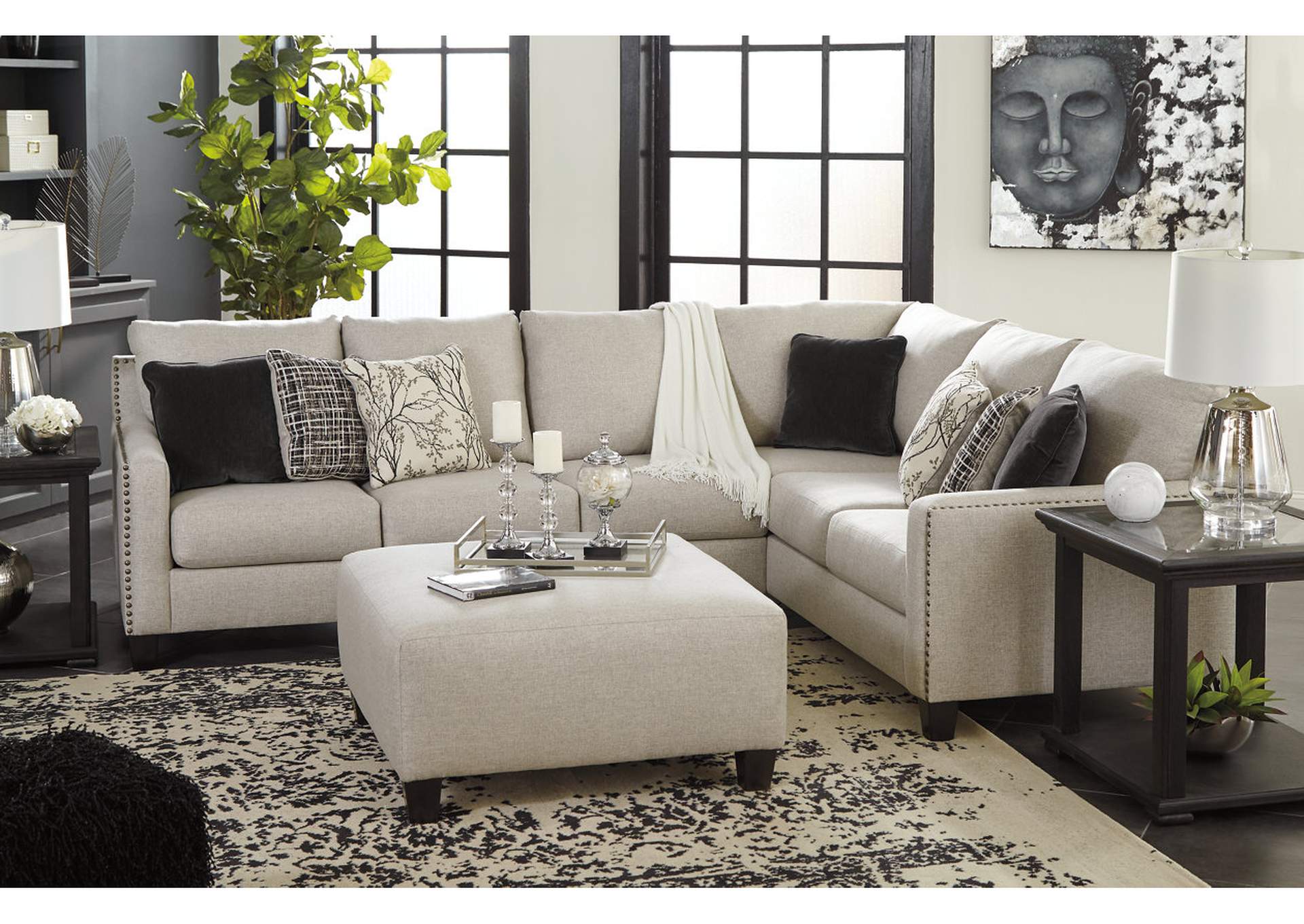 Hallenberg Oversized Ottoman
