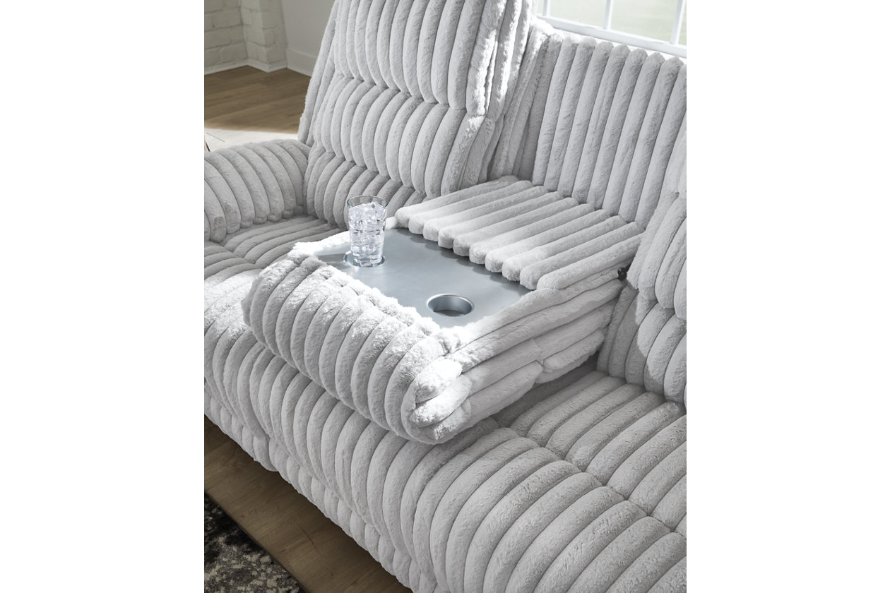 Rhines Falls Power Reclining Sofa with Drop Down Table