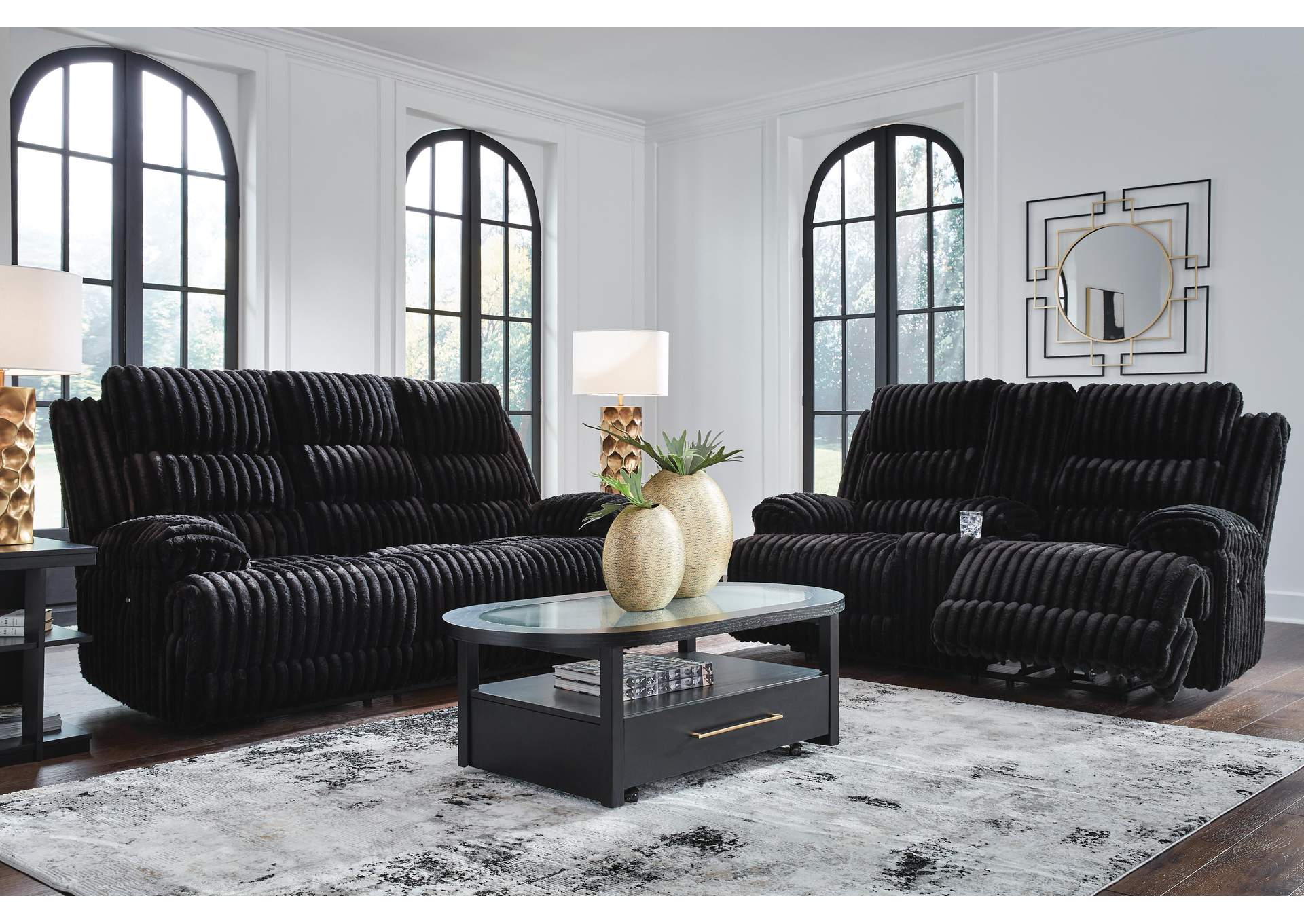 Technique Power Reclining Sofa and Loveseat Set image 3