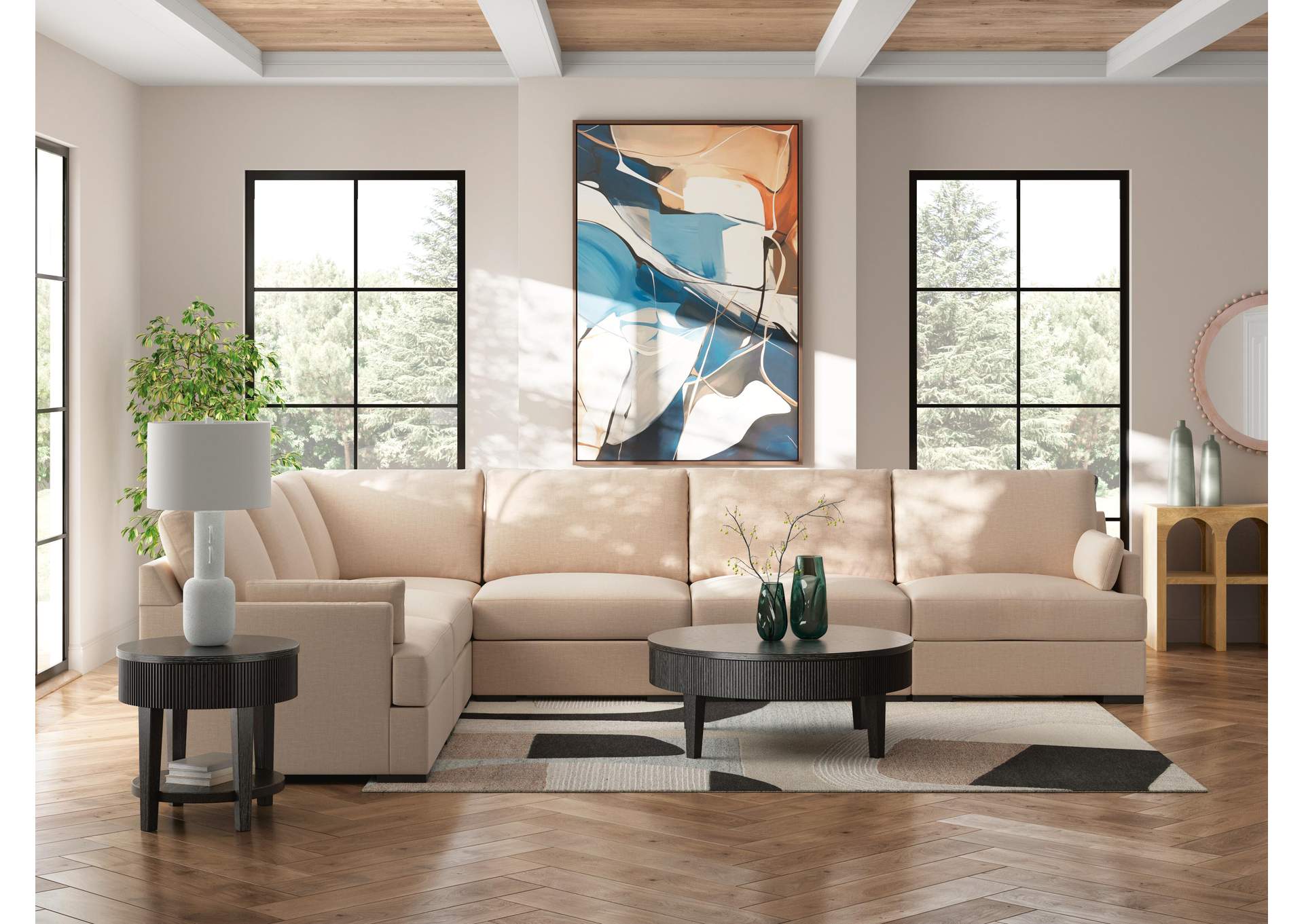 Regality 6-Piece Sectional with Ottoman image 12