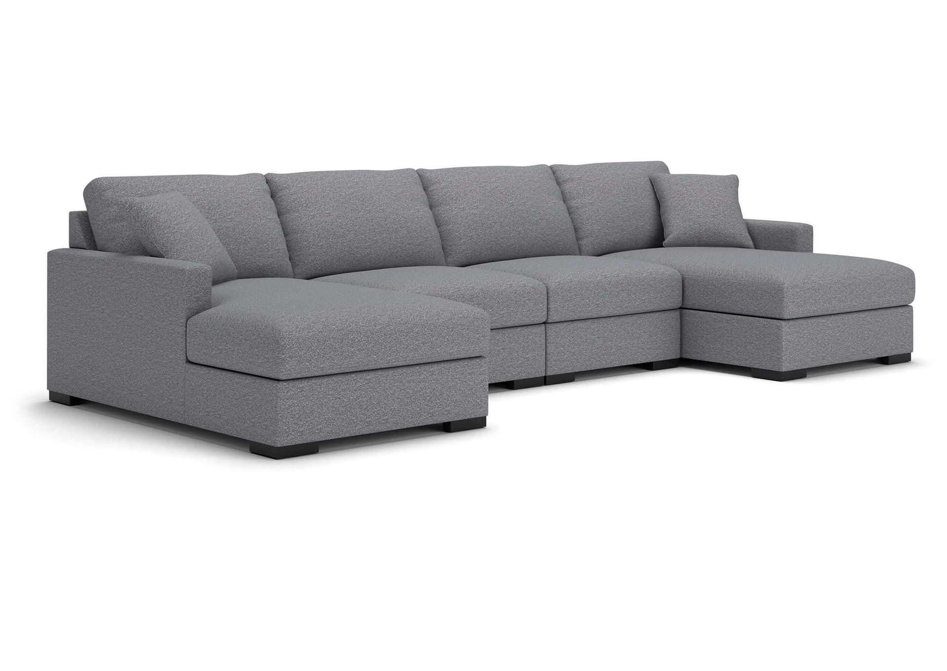 Omaha by Ashley 4-Piece Double Storage Chaise Sectional image 1