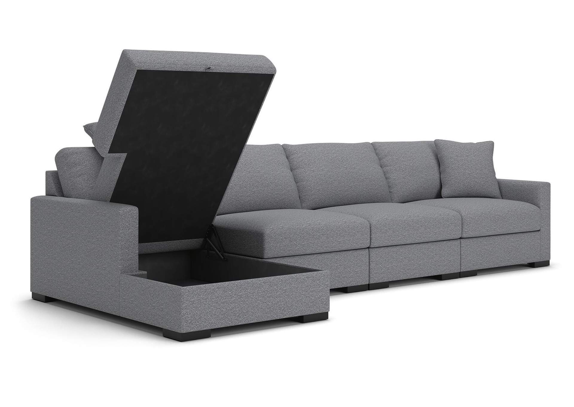 Omaha by Ashley 4-Piece Sectional with Storage Chaise image 2