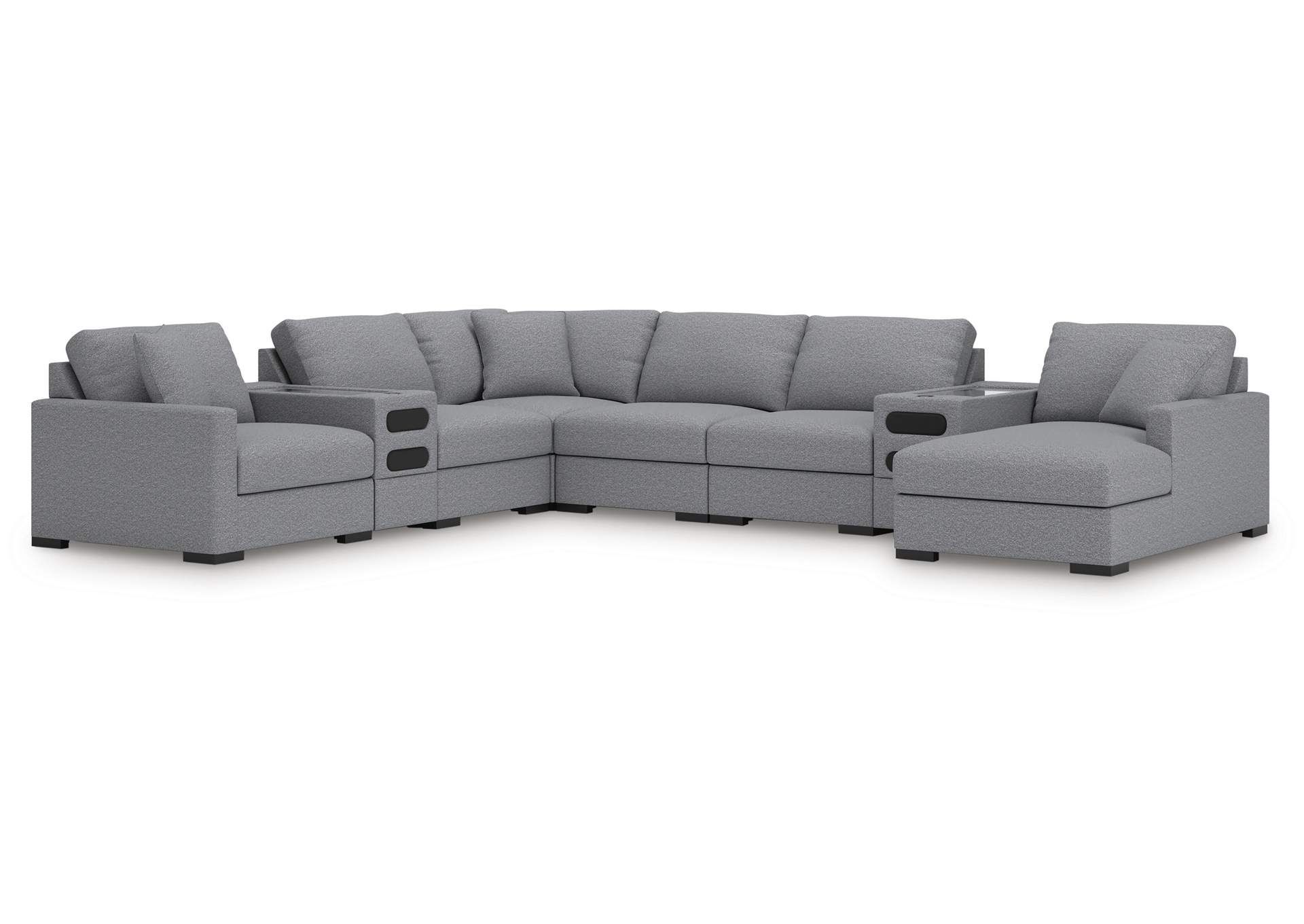 Omaha by Ashley 8-Piece Sectional with Audio System and Chaise image 1