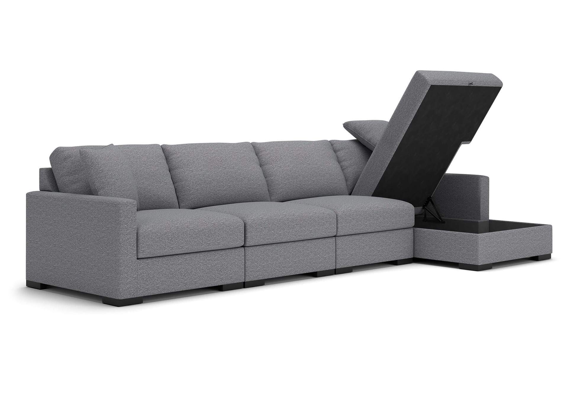 Omaha by Ashley 4-Piece Sectional with Storage Chaise image 3