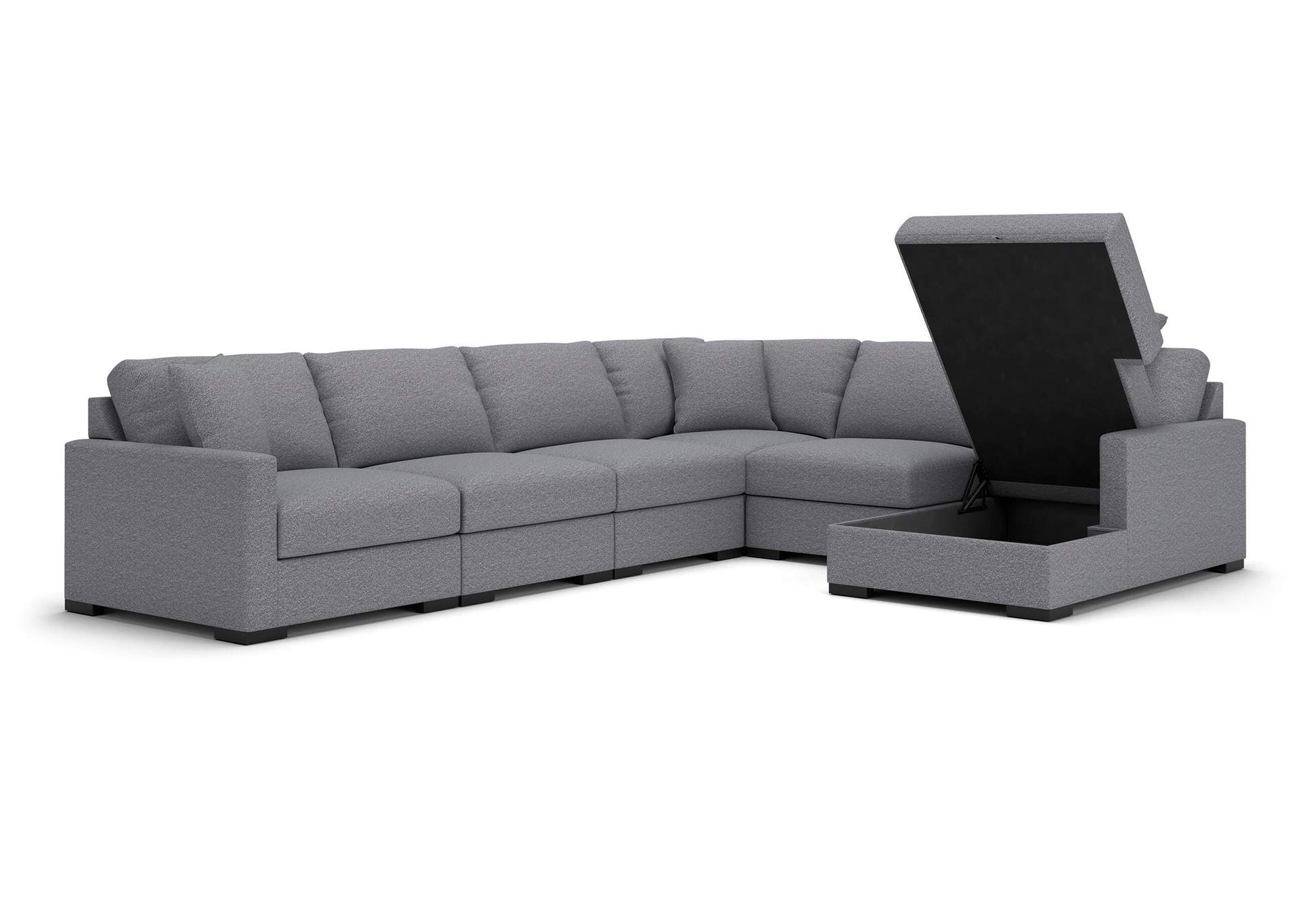 Omaha by Ashley 6-Piece Sectional with Storage Chaise image 5