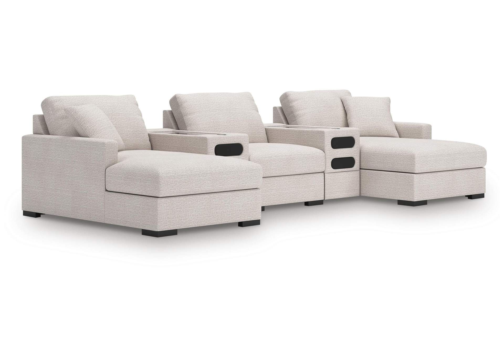 Omaha by Ashley 5-Piece Sectional with Audio System and Chaise image 1