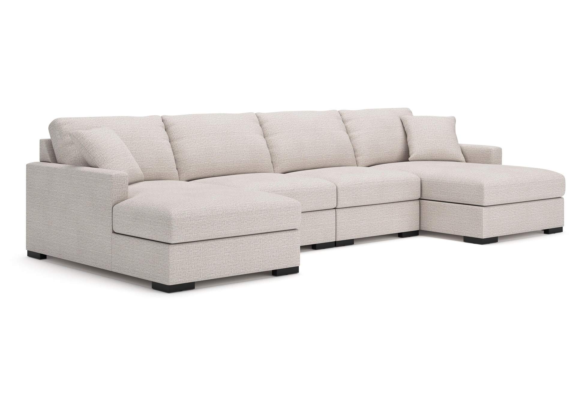 Omaha by Ashley 4-Piece Double Storage Chaise Sectional image 1