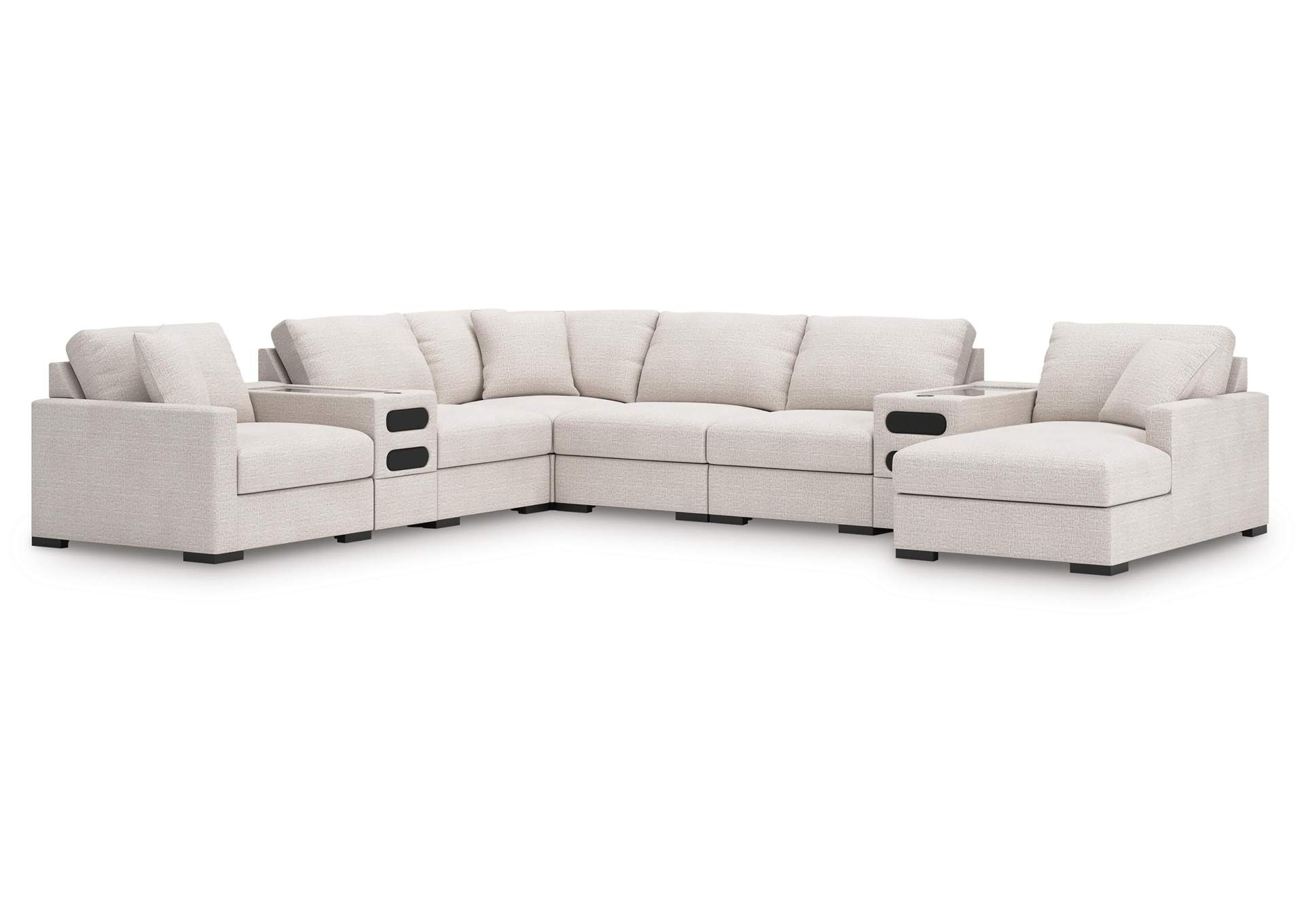 Omaha by Ashley 8-Piece Sectional with Audio System and Chaise image 1