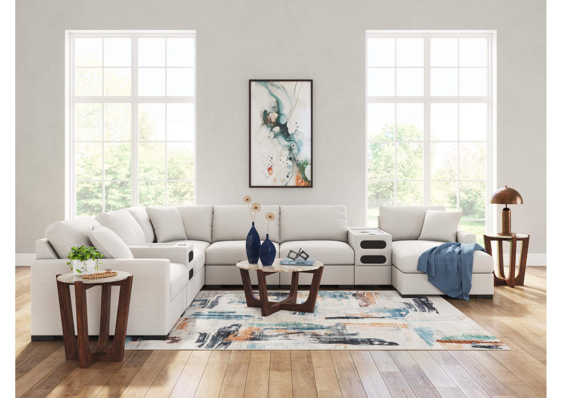 Omaha by Ashley 8-Piece Sectional with Audio System and Chaise image 18
