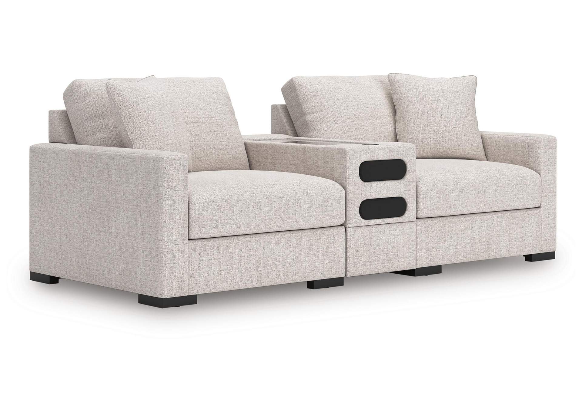 Omaha by Ashley 3-Piece Sectional Loveseat with Audio System image 1