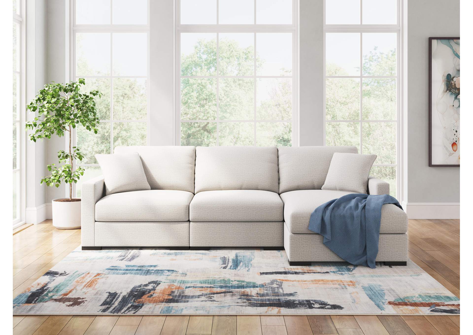 Omaha by Ashley 3-Piece Sectional with Chaise image 2
