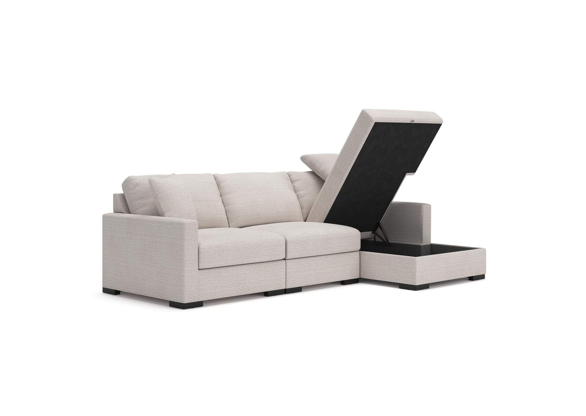 Omaha by Ashley 3-Piece Sectional Sofa Storage Chaise image 14