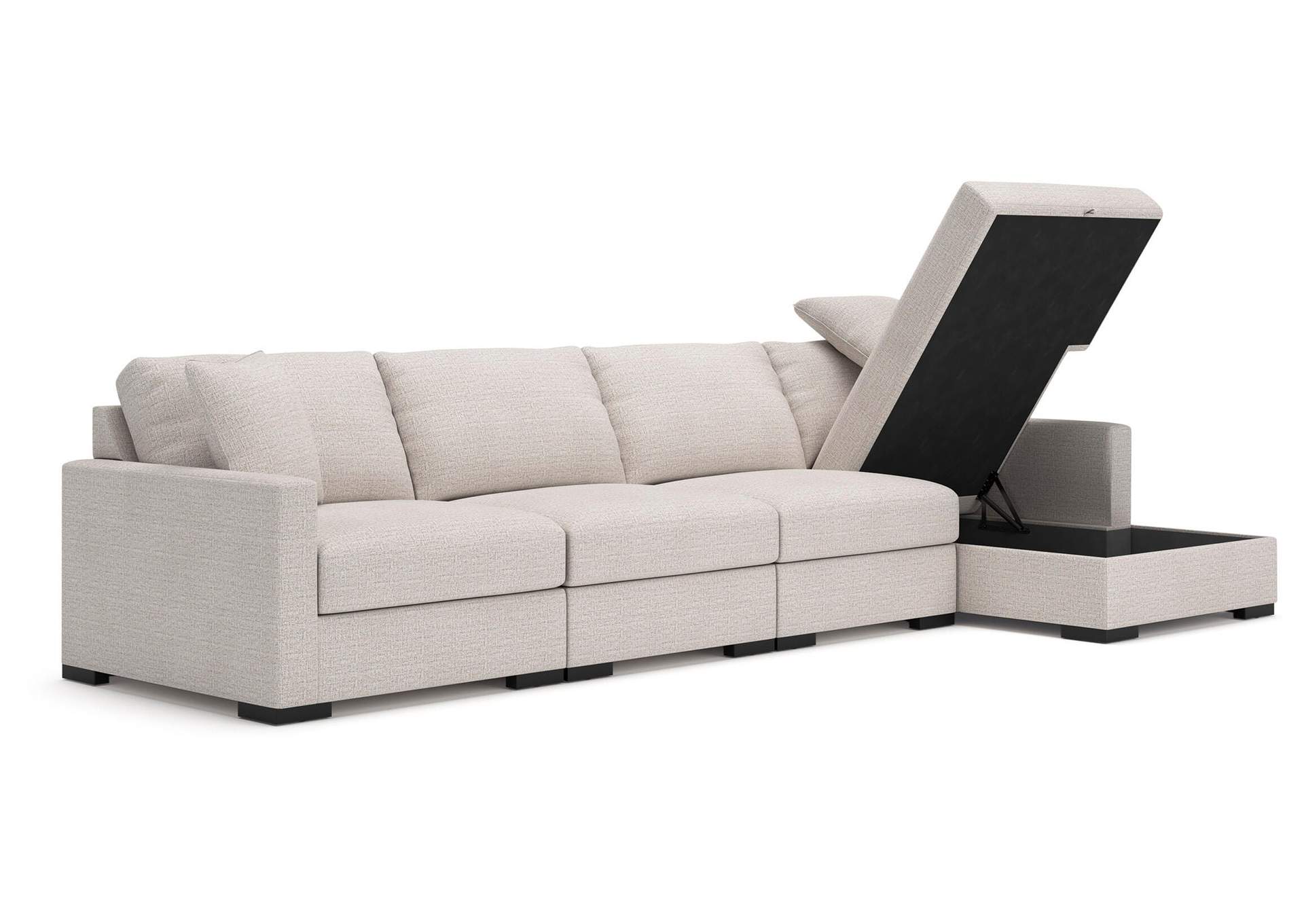 Omaha by Ashley 4-Piece Sectional with Storage Chaise image 2