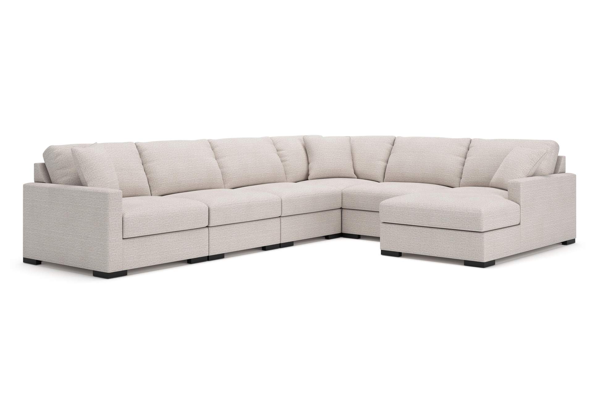 Omaha by Ashley 6-Piece Sectional with Storage Chaise image 1