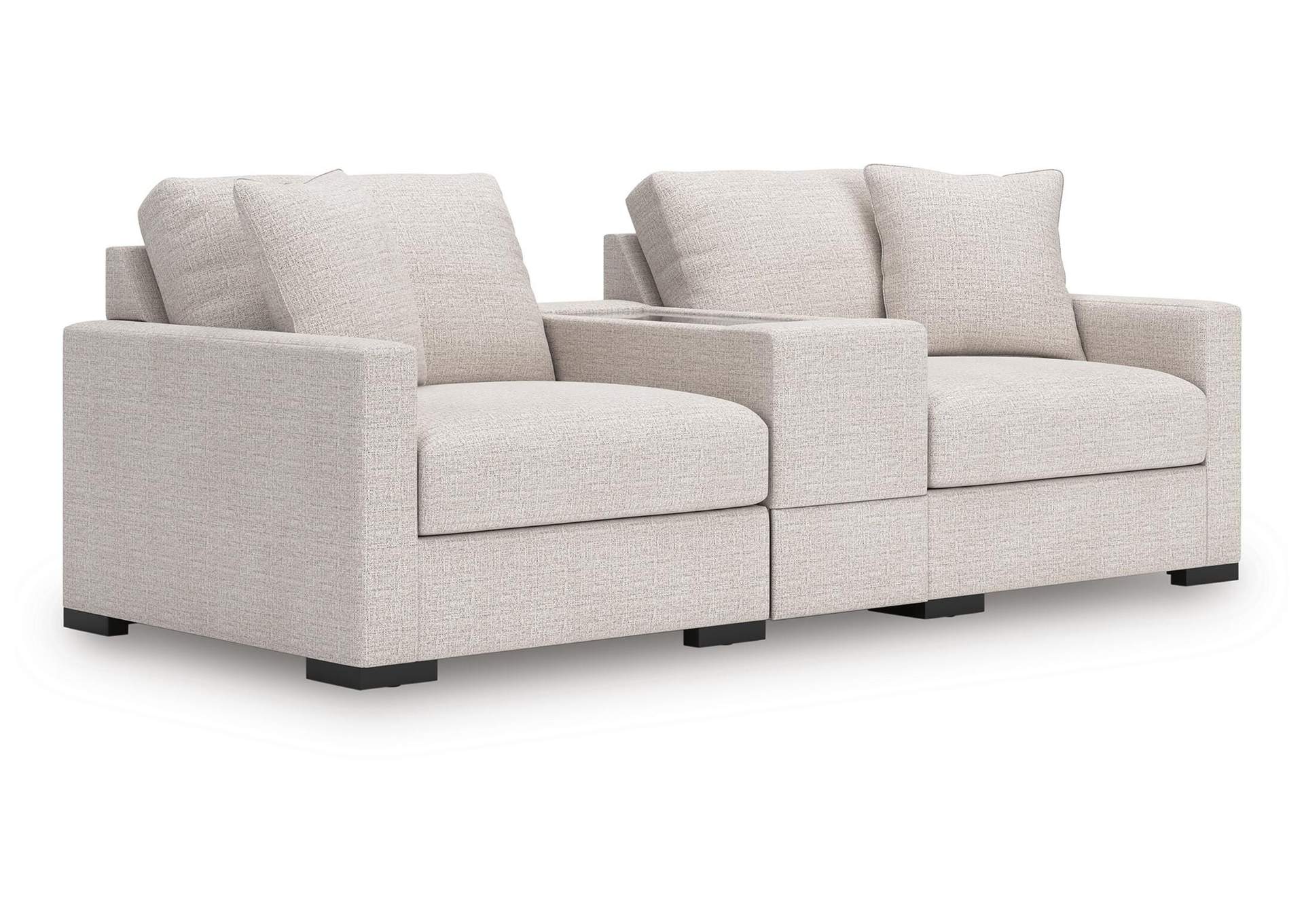 Omaha by Ashley 3-Piece Sectional Loveseat with Storage Console image 1
