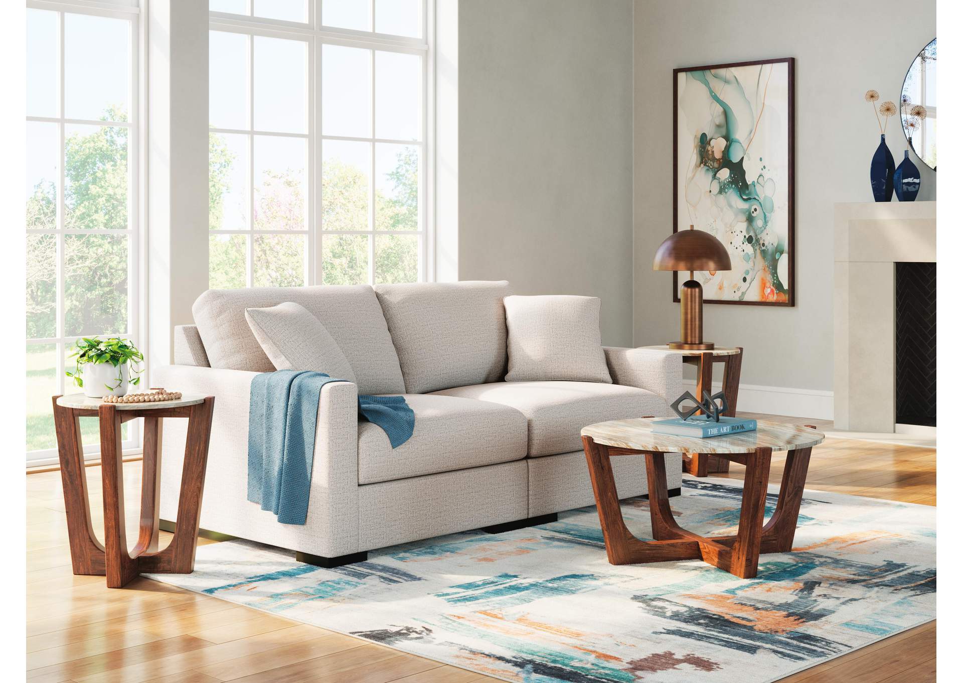 Omaha by Ashley 2-Piece Sectional Loveseat image 2