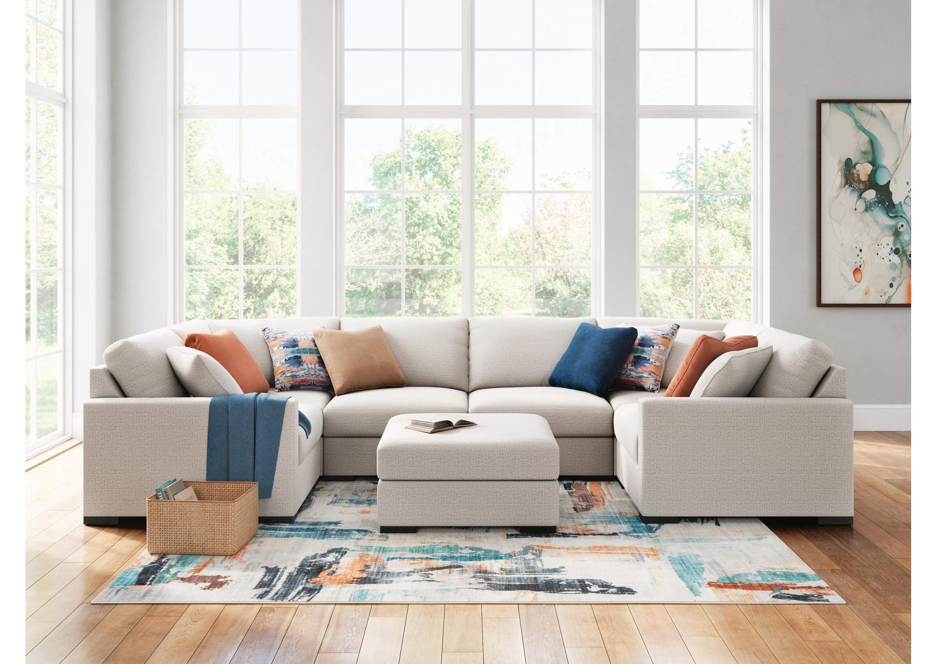 Omaha by Ashley 5-Piece Sectional with Audio System and Chaise image 10