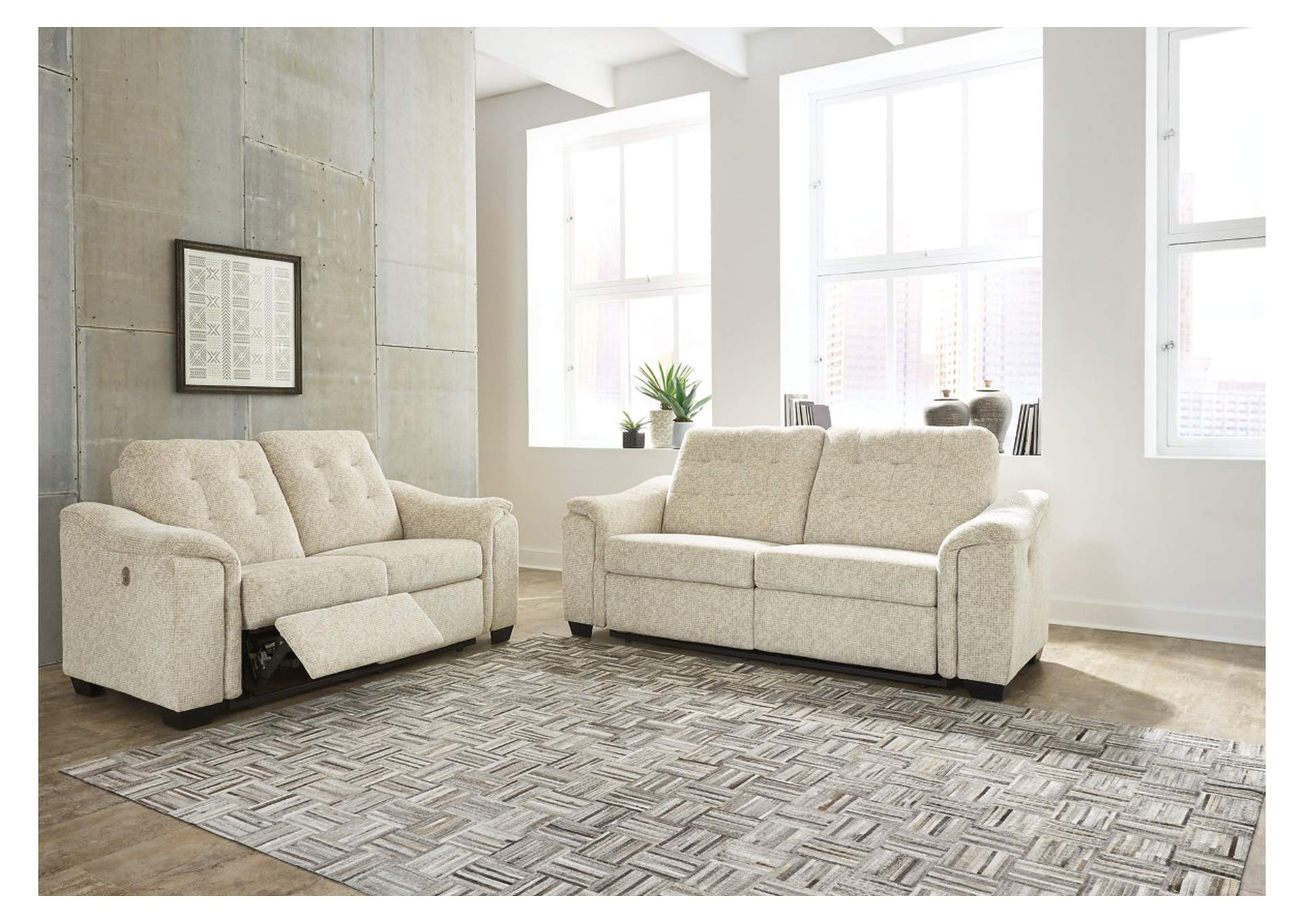 Beaconfield Power Reclining Sofa and Loveseat image 2