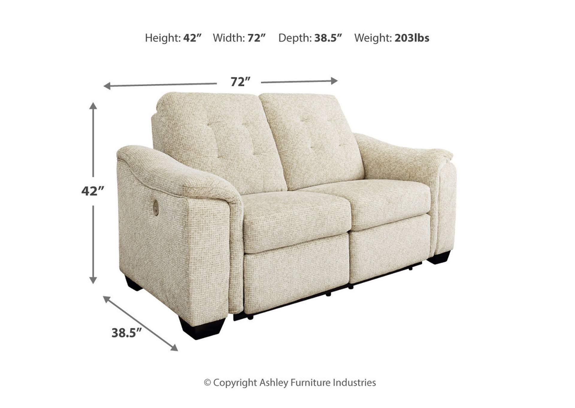 Beaconfield Power Reclining Loveseat image 7