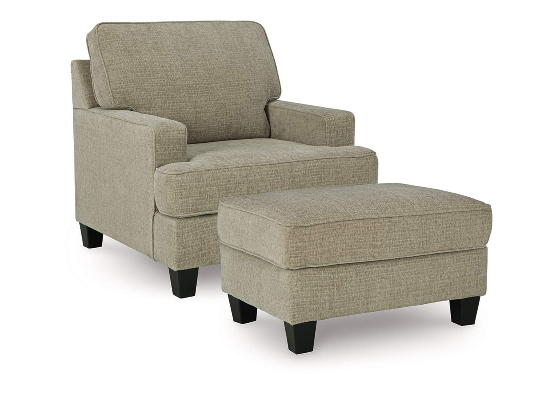 Cornet Pike Chair and Ottoman image 1