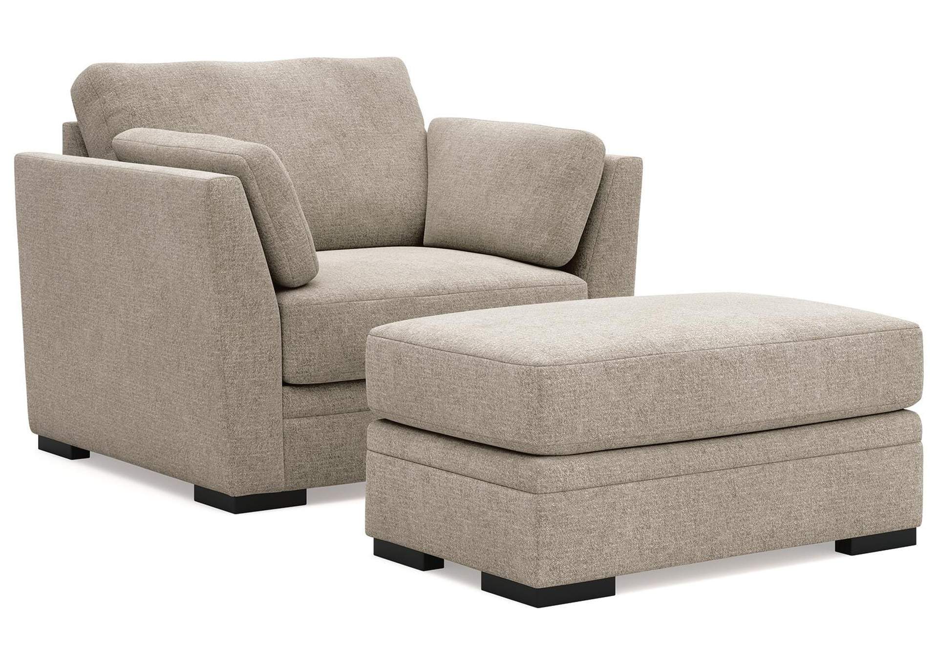 Kimbridge Chair and Ottoman image 1