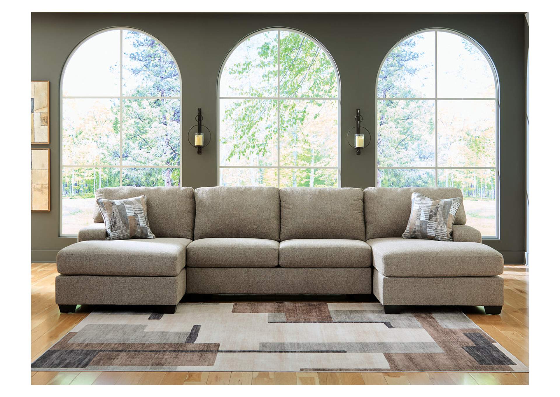 Newellen 3-Piece Sectional with Double Chaise image 2