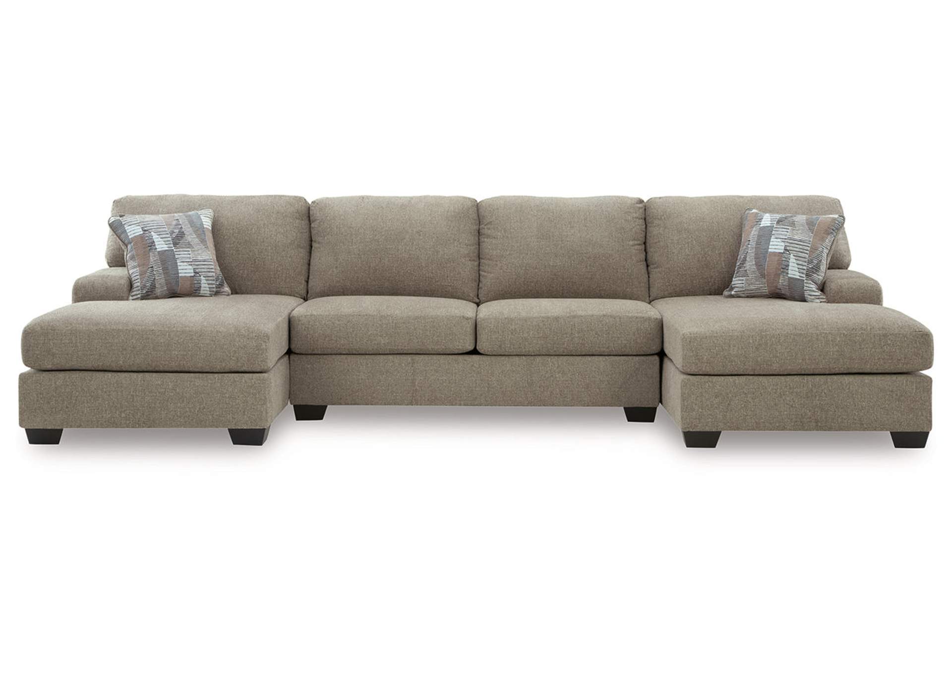 Newellen 3-Piece Sectional with Double Chaise image 1